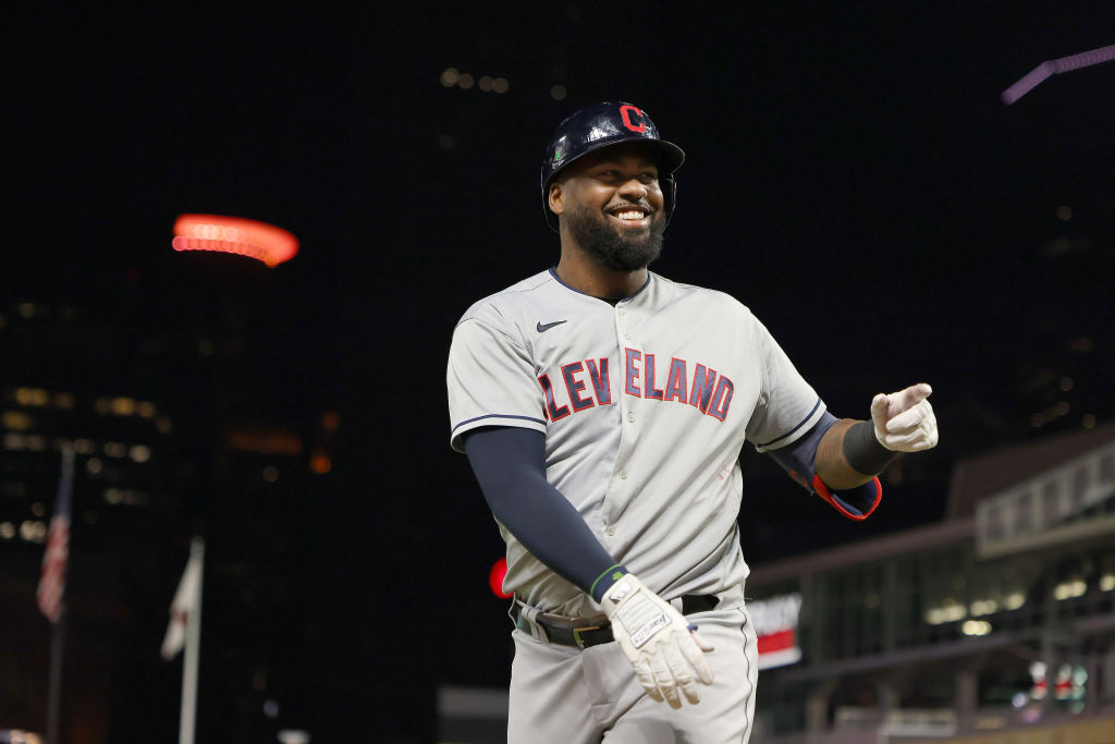 Video: Cleveland's Franmil Reyes has 867 feet of home runs by the