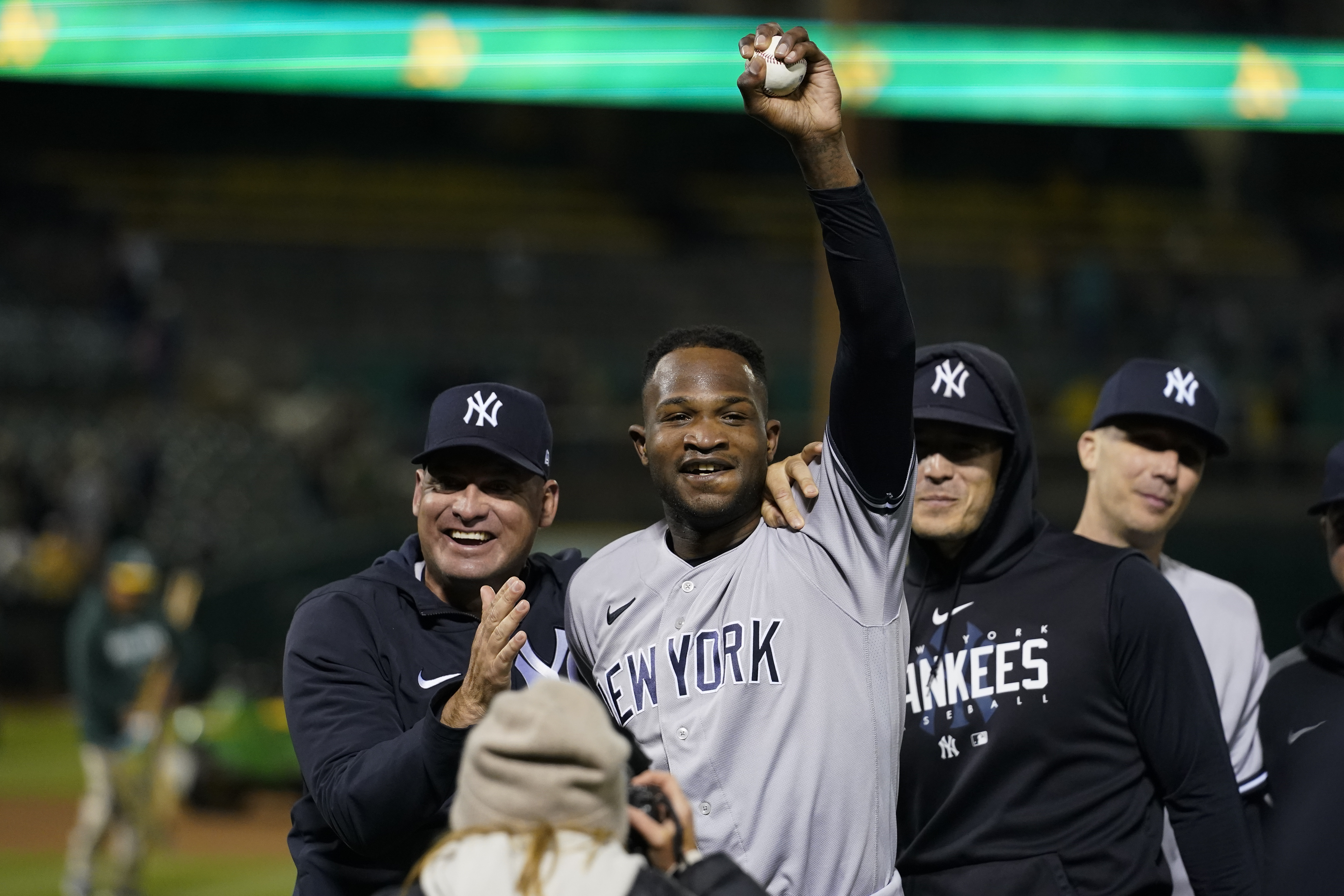 Domingo Germán throws the MLB's 24th perfect game