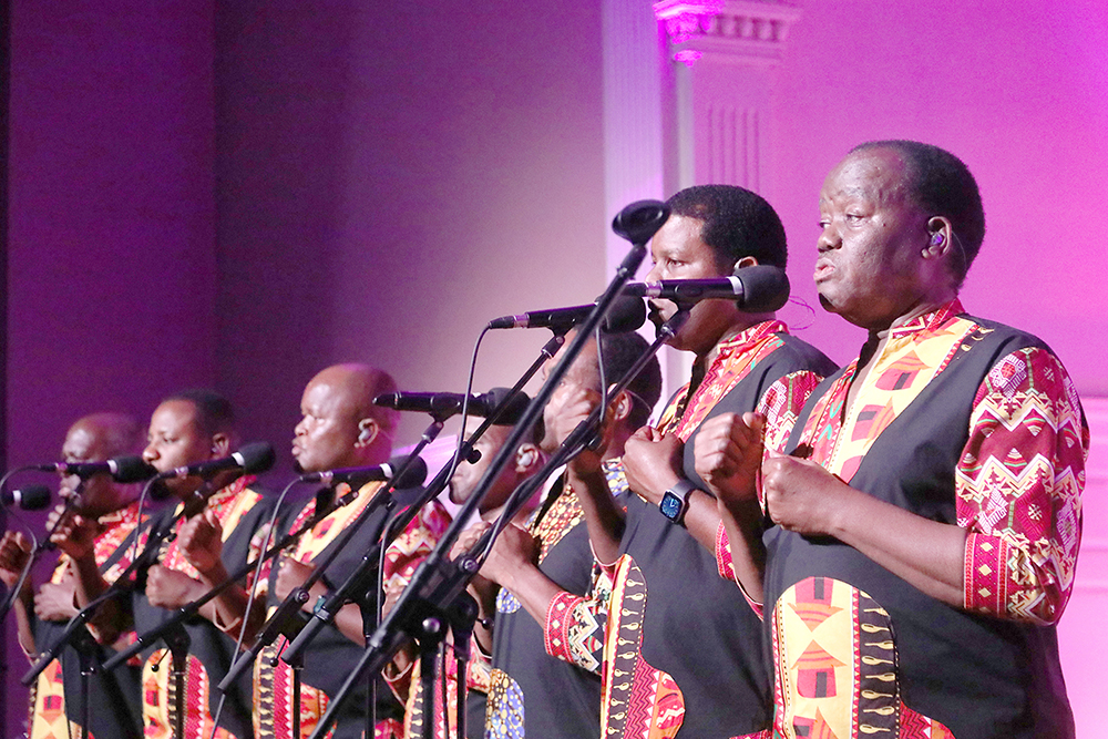 The Internationally known group Ladysmith Black Mambazo from South ...