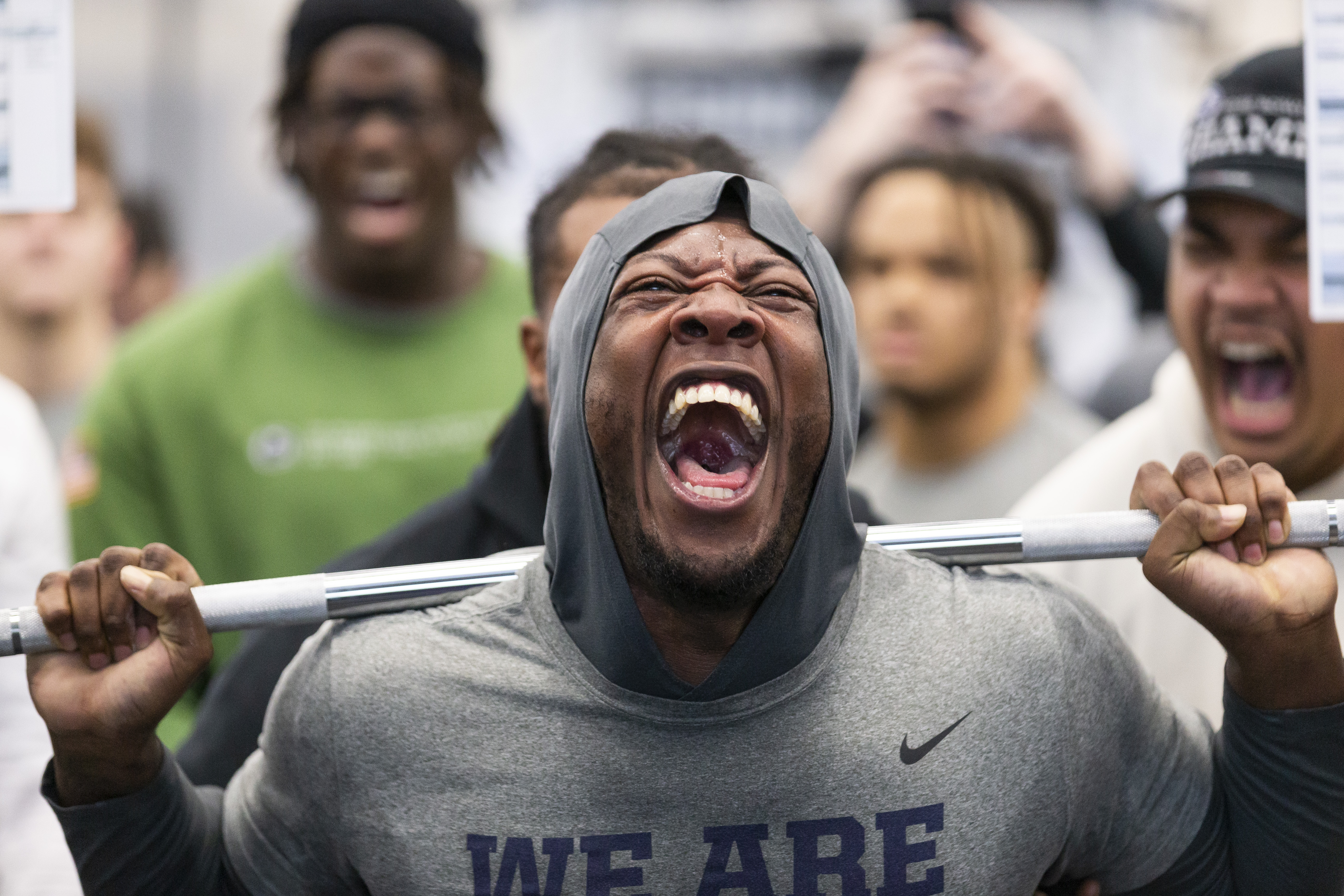 Penn State strength and conditioning session 