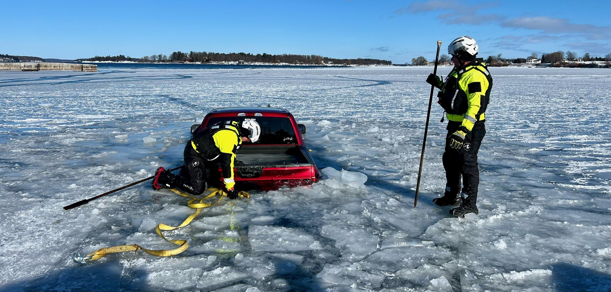 Fisherman falls through ice  The importance of ice safety