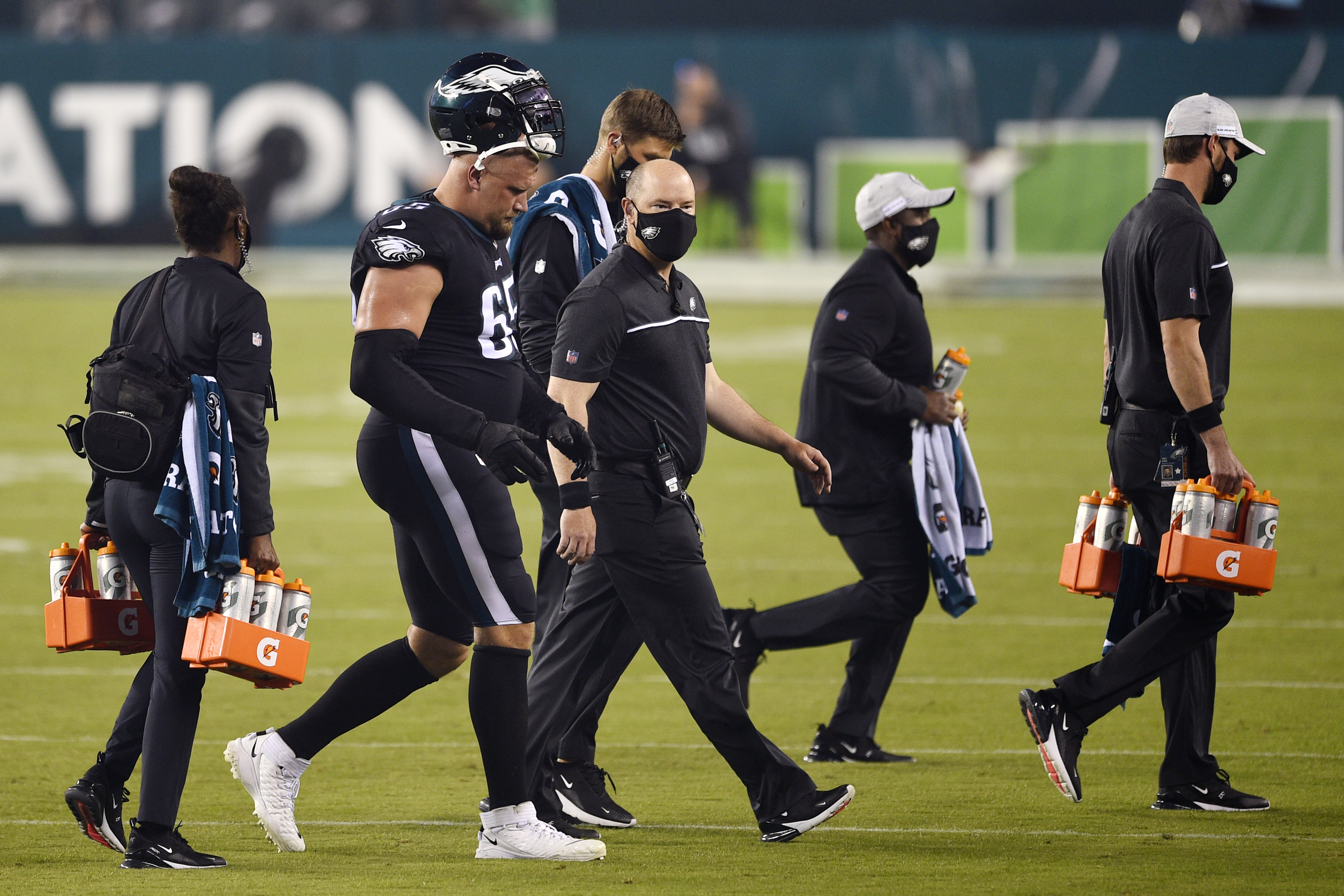 Eagles get encouraging news on Lane Johnson's ankle injury 