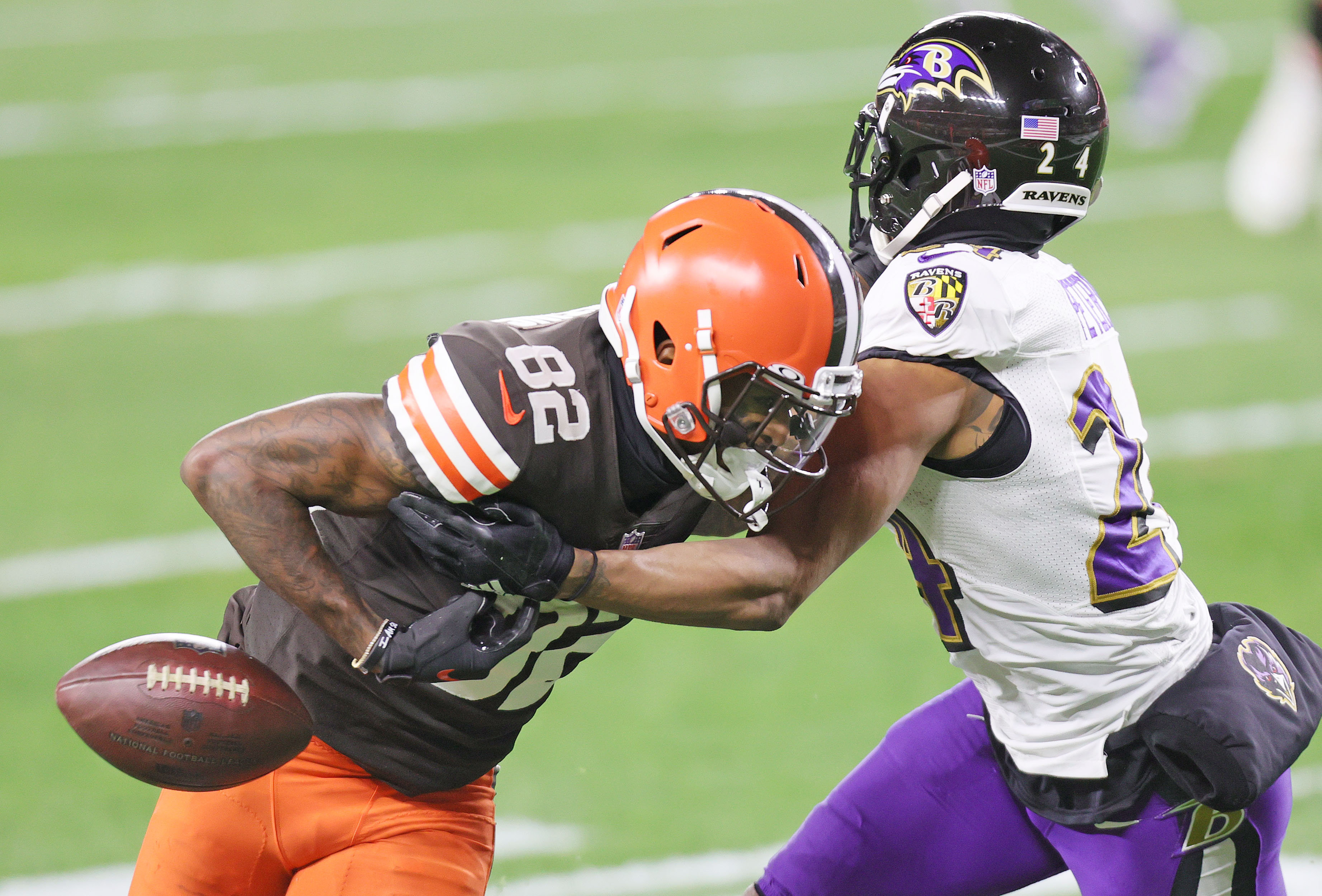 Marcus Peters Baltimore Ravens Nike Game Jersey - Purple