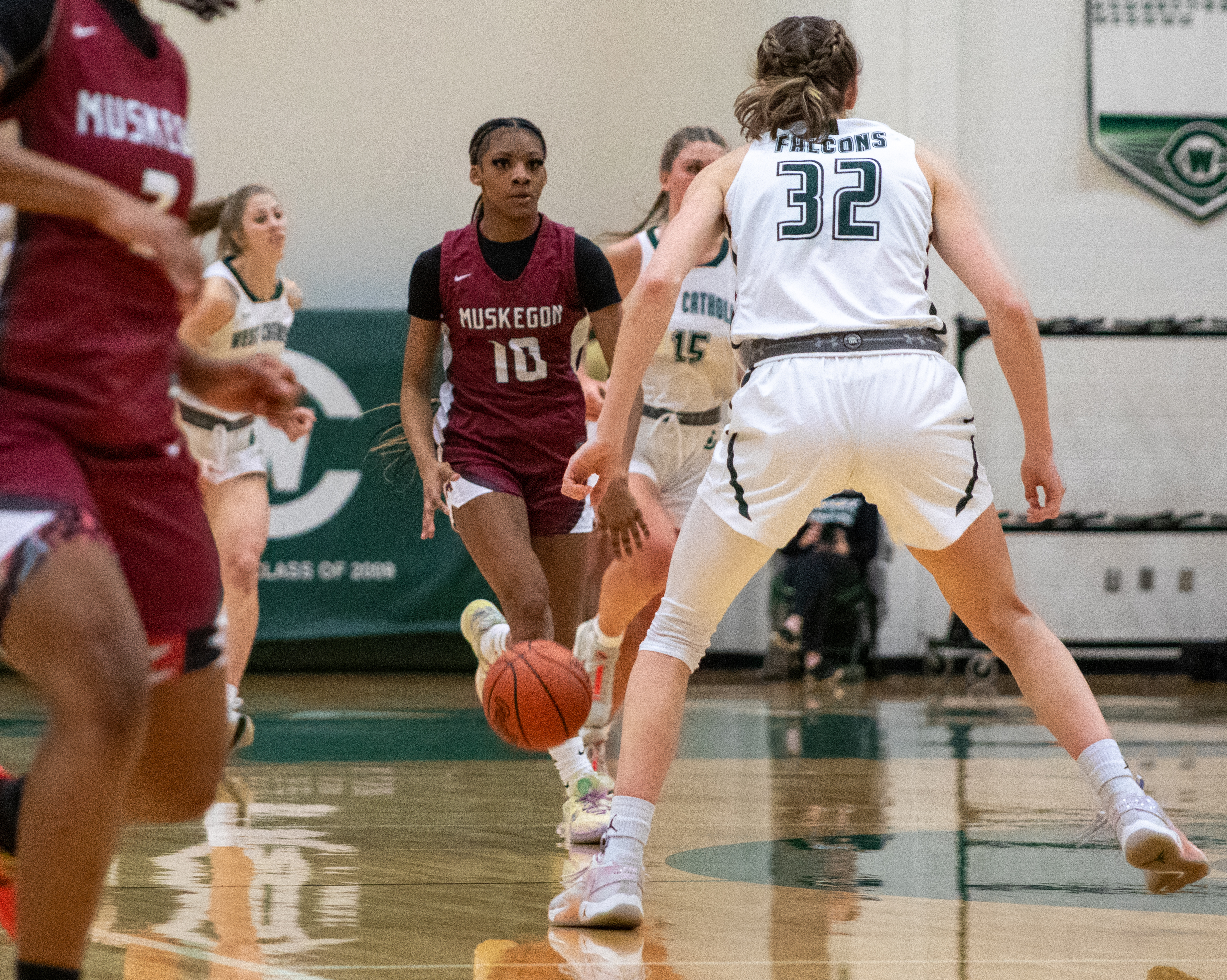 Grand Rapids West Catholic hosts Muskegon for varsity girls basketball ...