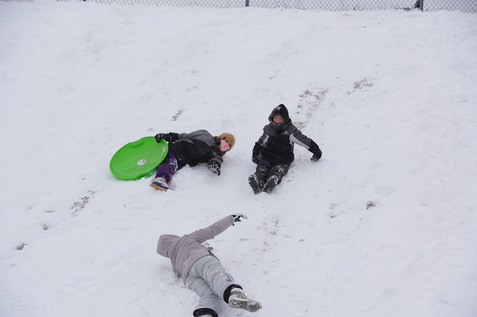 Fun in the snow at Maple Street Magnet School for the Arts - mlive.com