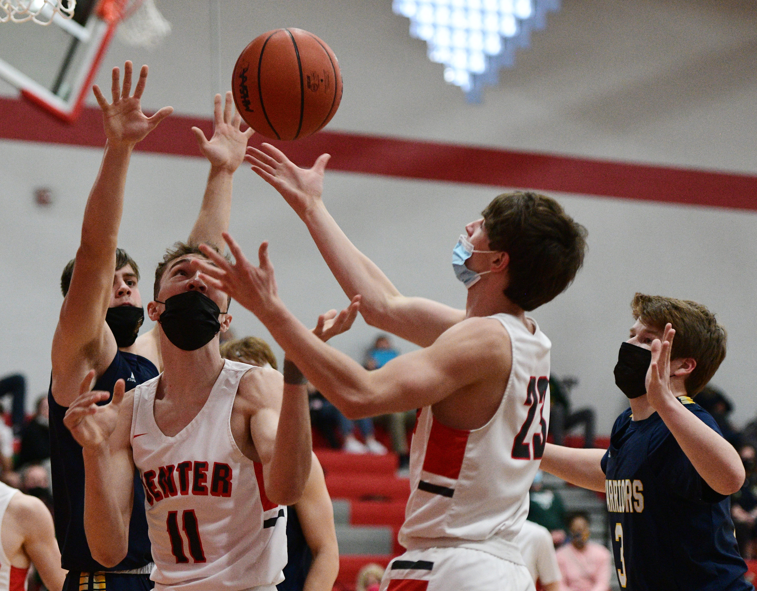 Ball And Basketball Court by Matt brown