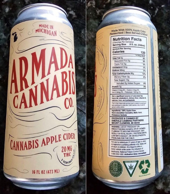 Exploding marijuana infused cider drinks recalled in Michigan