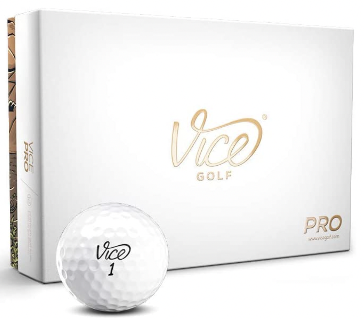 Used Vice Pro Plus Gold Golf Balls