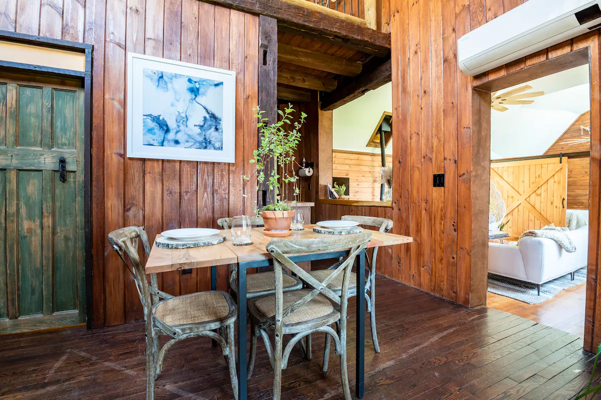 Gingerbread House Tower Airbnb at the Santarella Estate in Tyringham