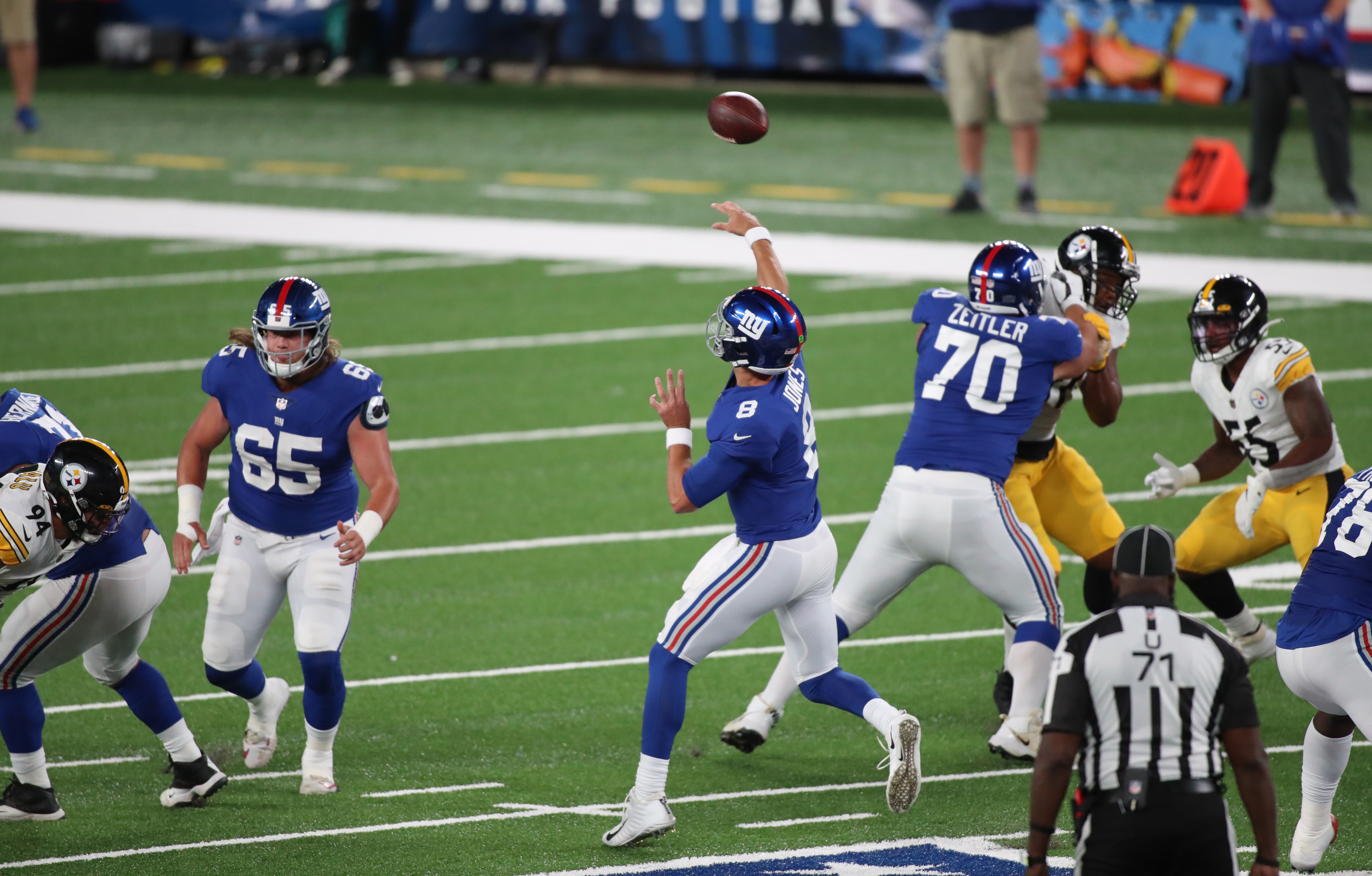 NY Giants lose season opener, 26-16, to Pittsburgh Steelers in empty  MetLife Stadium 