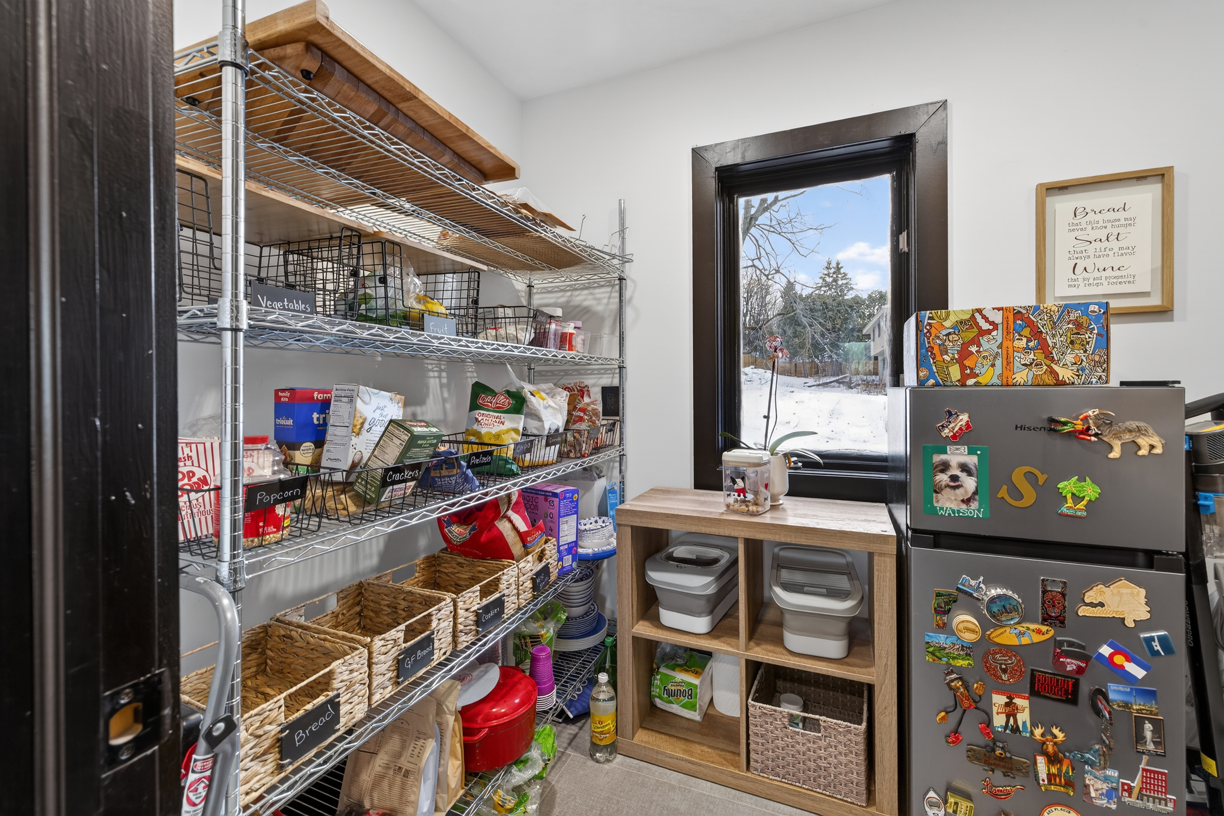 - Christina Cianciosi grew up admiring the house at 101 Alton Street in Syracuse which borders Bellevue Country Club. In 2022, she bought the unique home and gave it an extensive renovation. The kitchen has this new pantry. Courtesy of Kyle Fedrizzi, owner of kfotography315, LLC.
