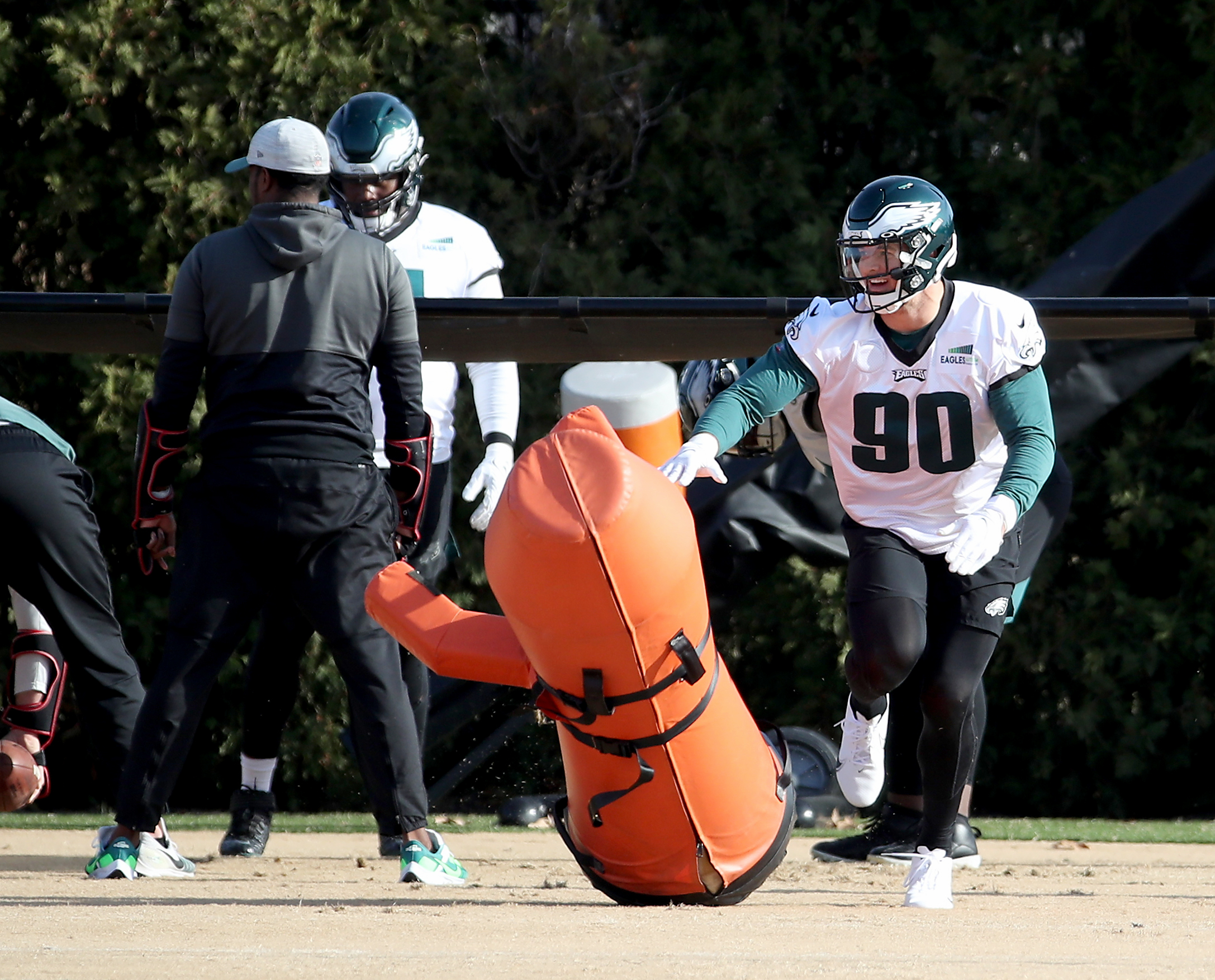 Philadelphia Eagles hold practice at the NovaCare Complex, Dec. 16, 2021 