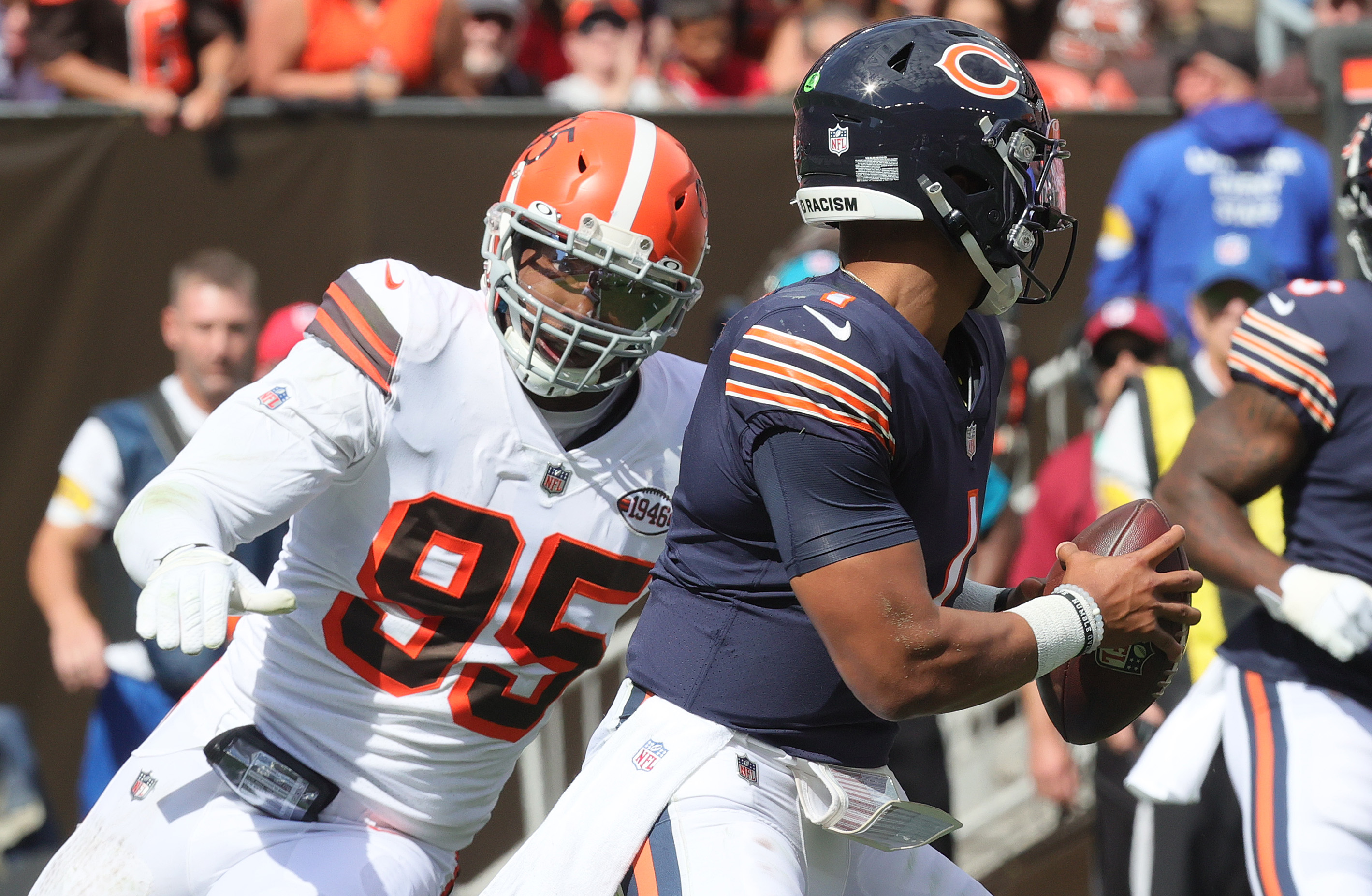 Cleveland Browns Jeremiah Owusu-Koramoah vs. Chicago Bears, September 26,  2021 