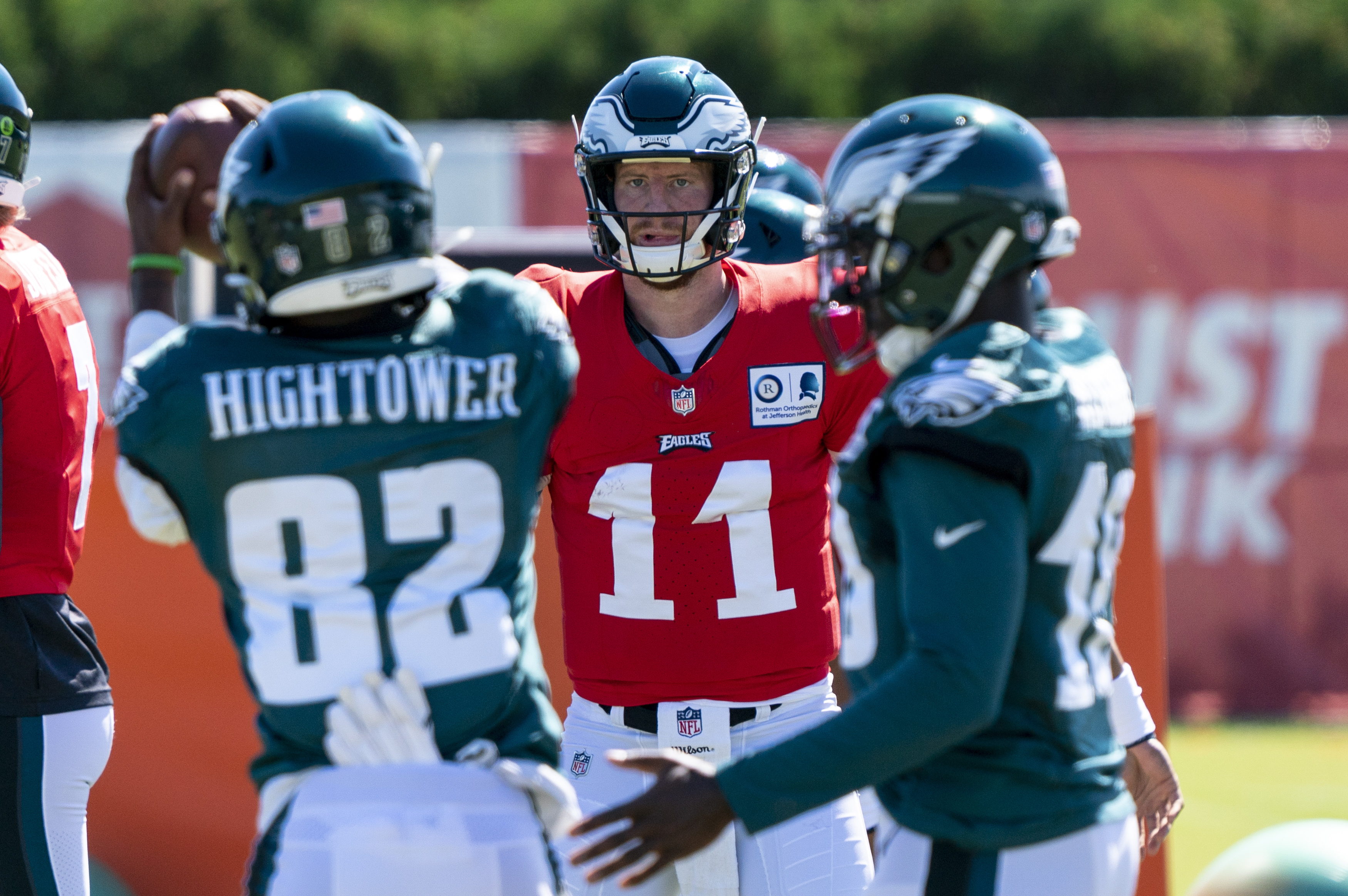 Eagles training camp observations: Carson Wentz struggles with