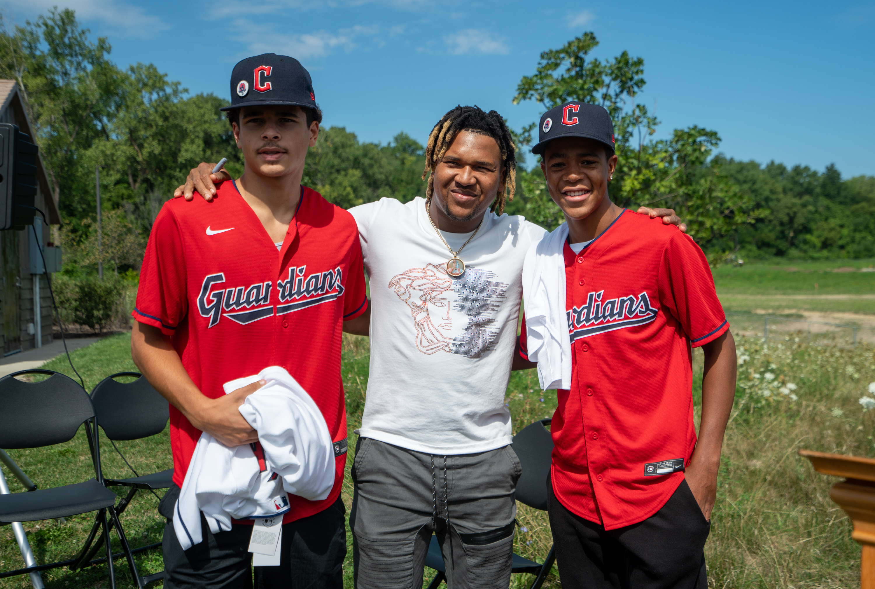 Jose Ramirez, Cleveland Guardians Charities partner on new turf field at  Clark Field