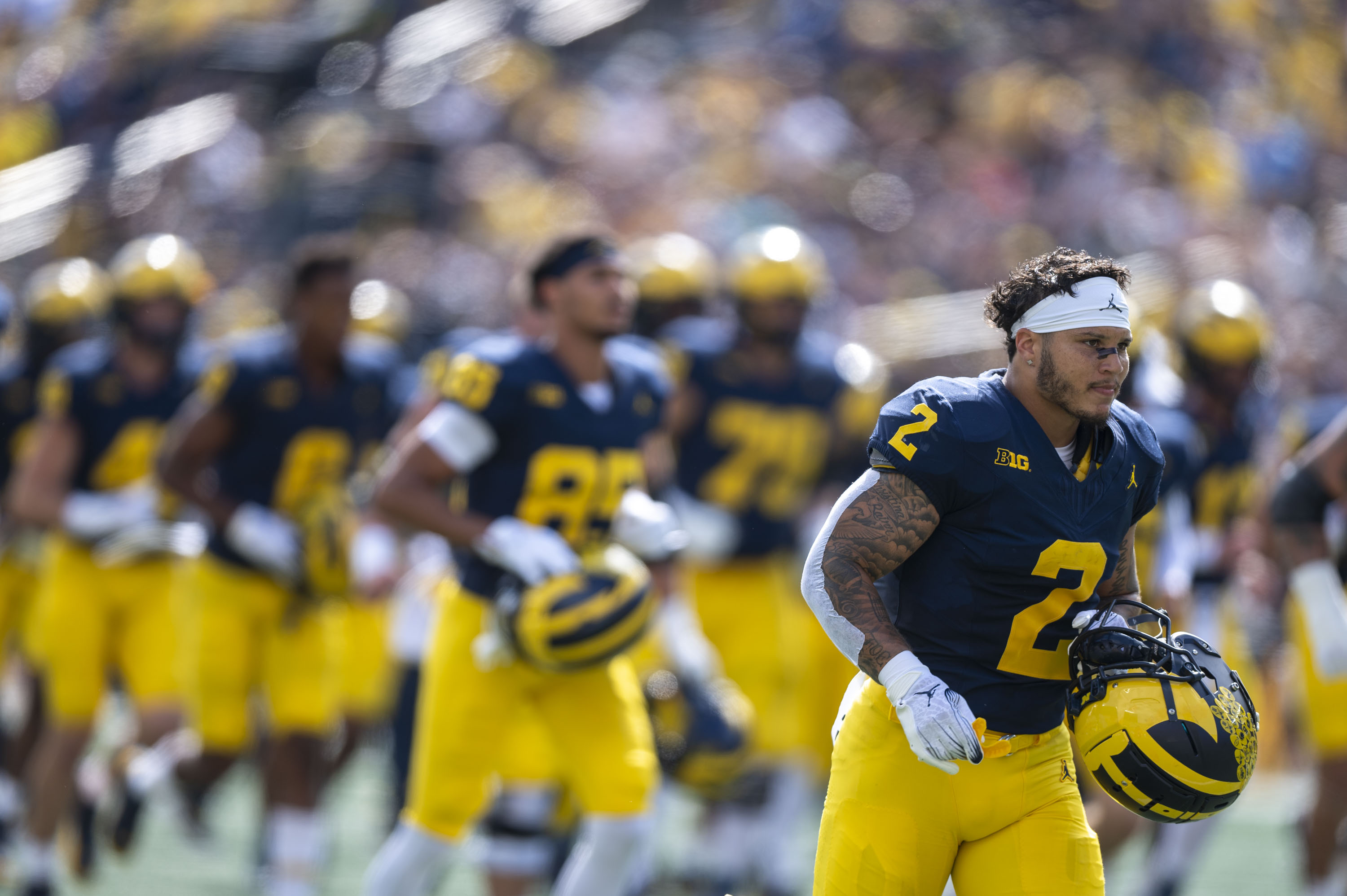 Scuffling Michigan RB Donovan Edwards 'one block away,' coach says