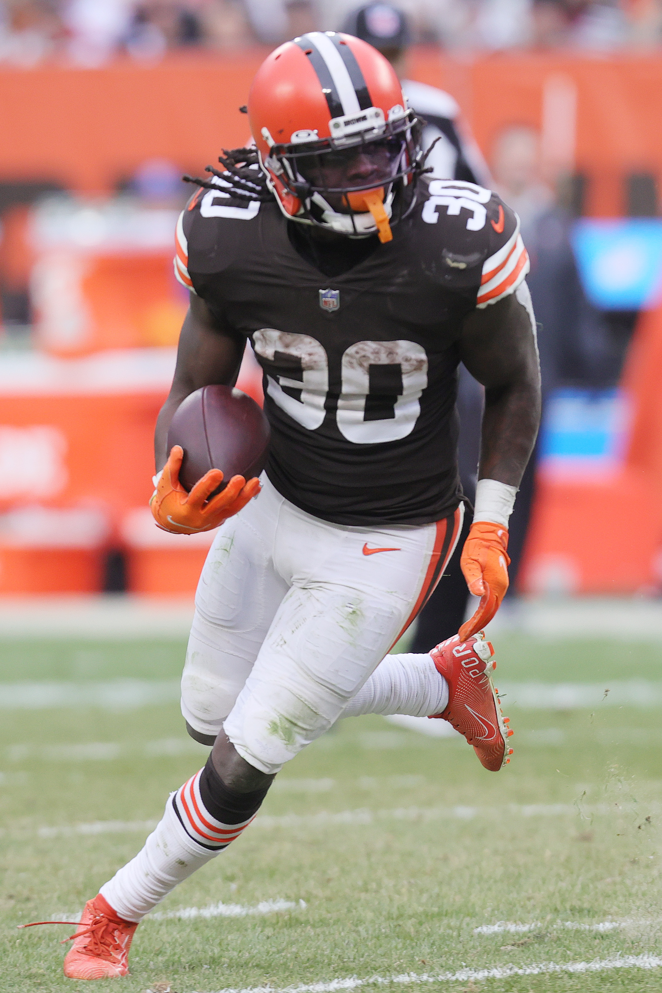 Cleveland Browns running back D'Ernest Johnson vs. Cincinnati Bengals,  January 9, 2022 