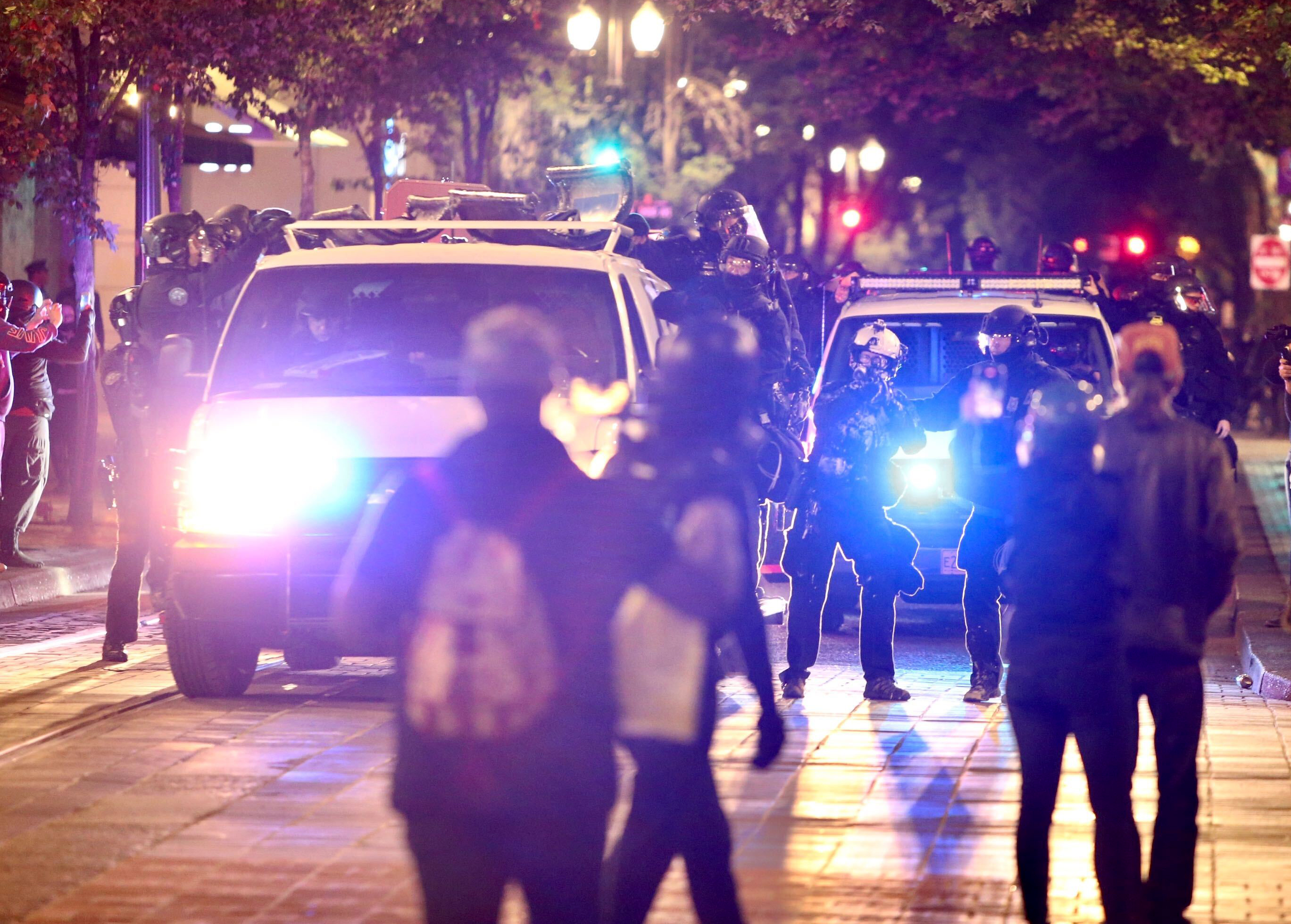 77th night of Portland protests returns to downtown Justice Center ...