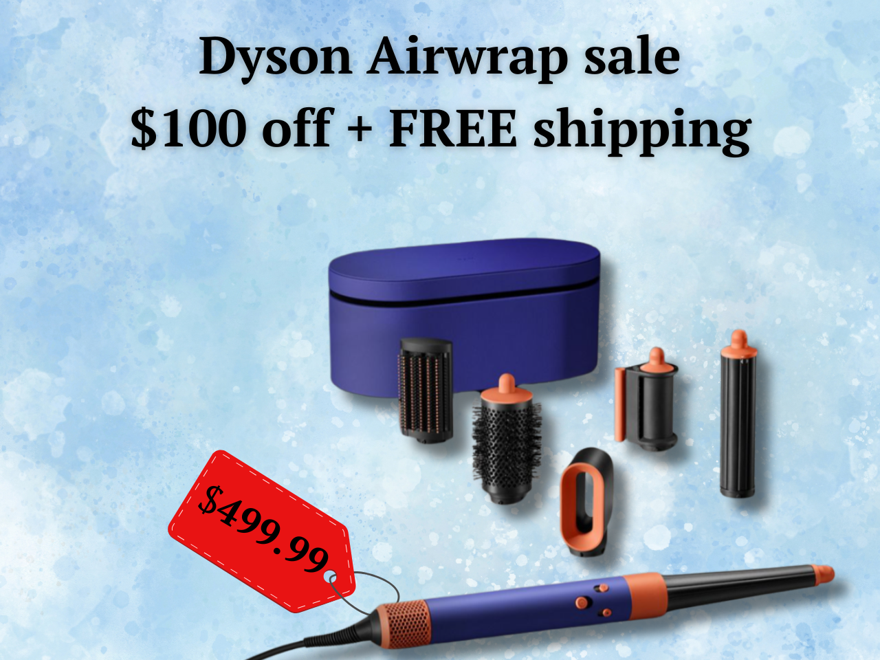 値下げ❗️Dyson Airwrap Dyson Airwrap i.d. sale offers $100 off jasper plum, vinca