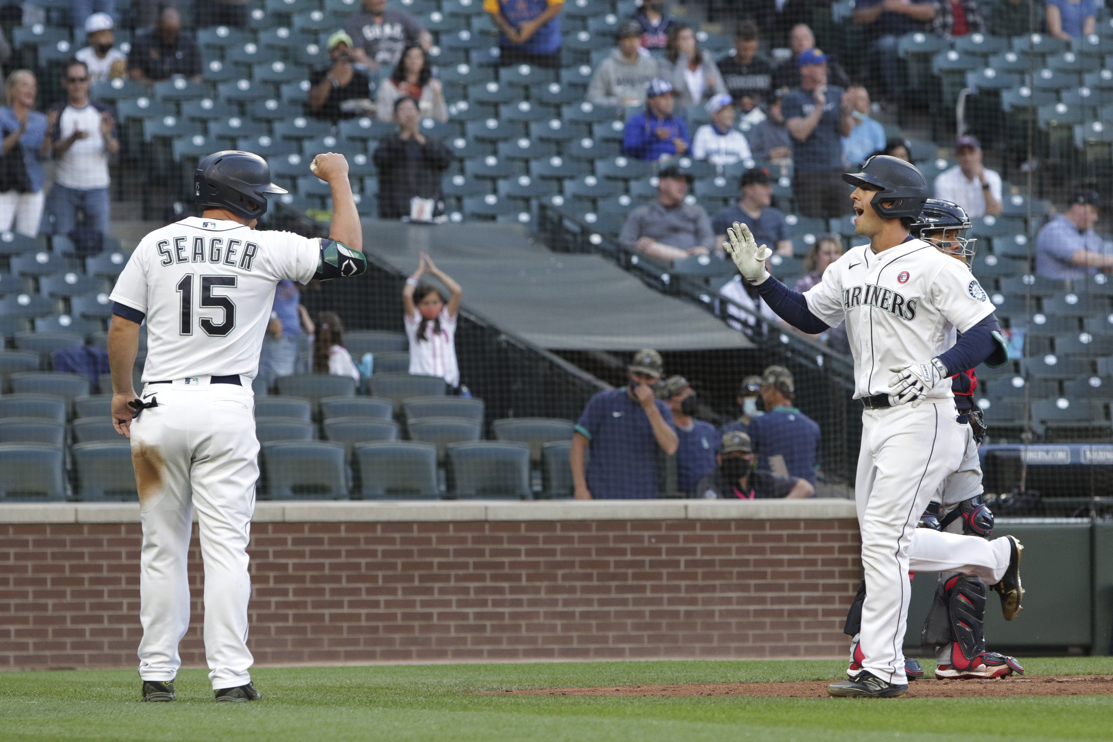 Seattle Mariners Kyle Seager (15) during a game against the