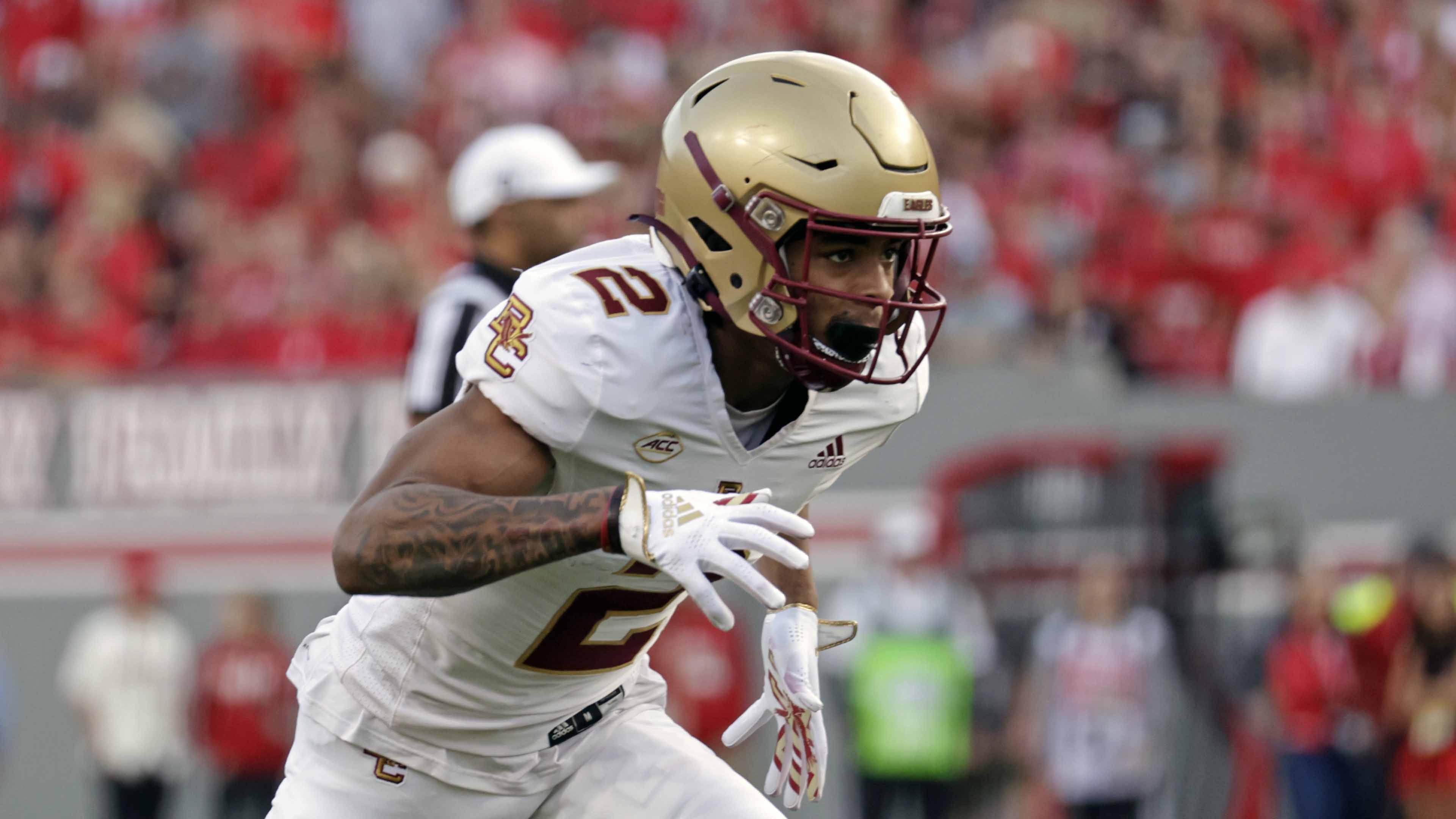 With the No. 22 pick of the 2023 NFL Draft, the Baltimore Ravens pick  Boston College WR Zay Flowers.