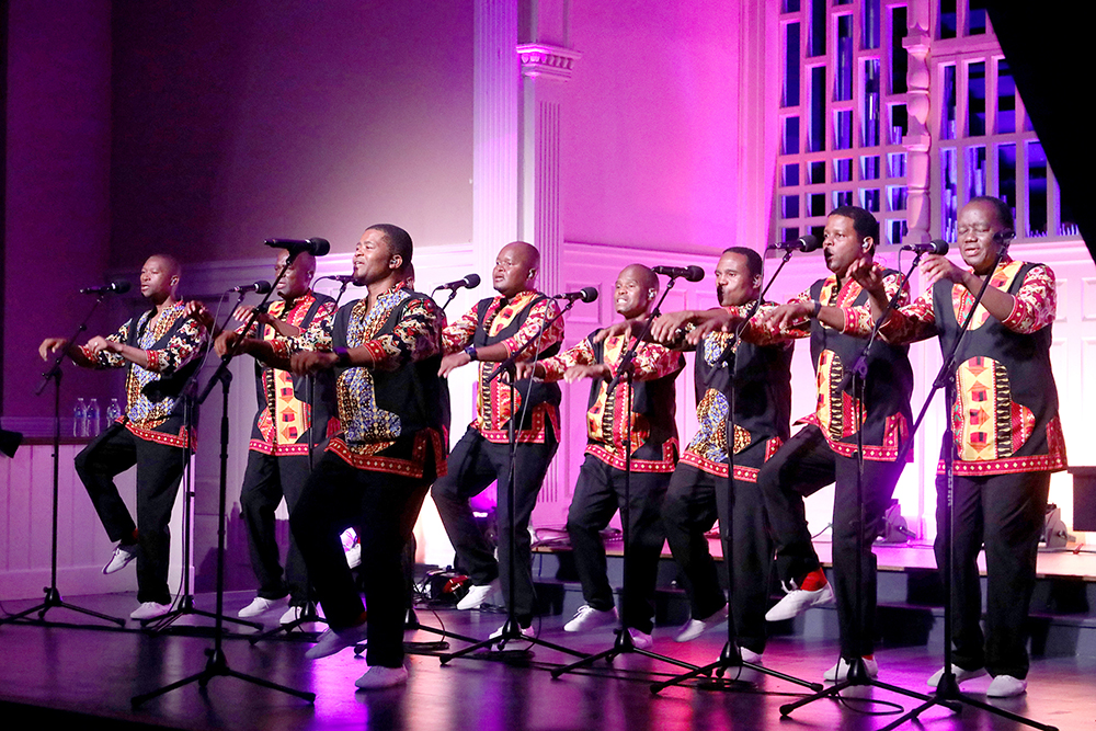 The Internationally known group Ladysmith Black Mambazo from South ...