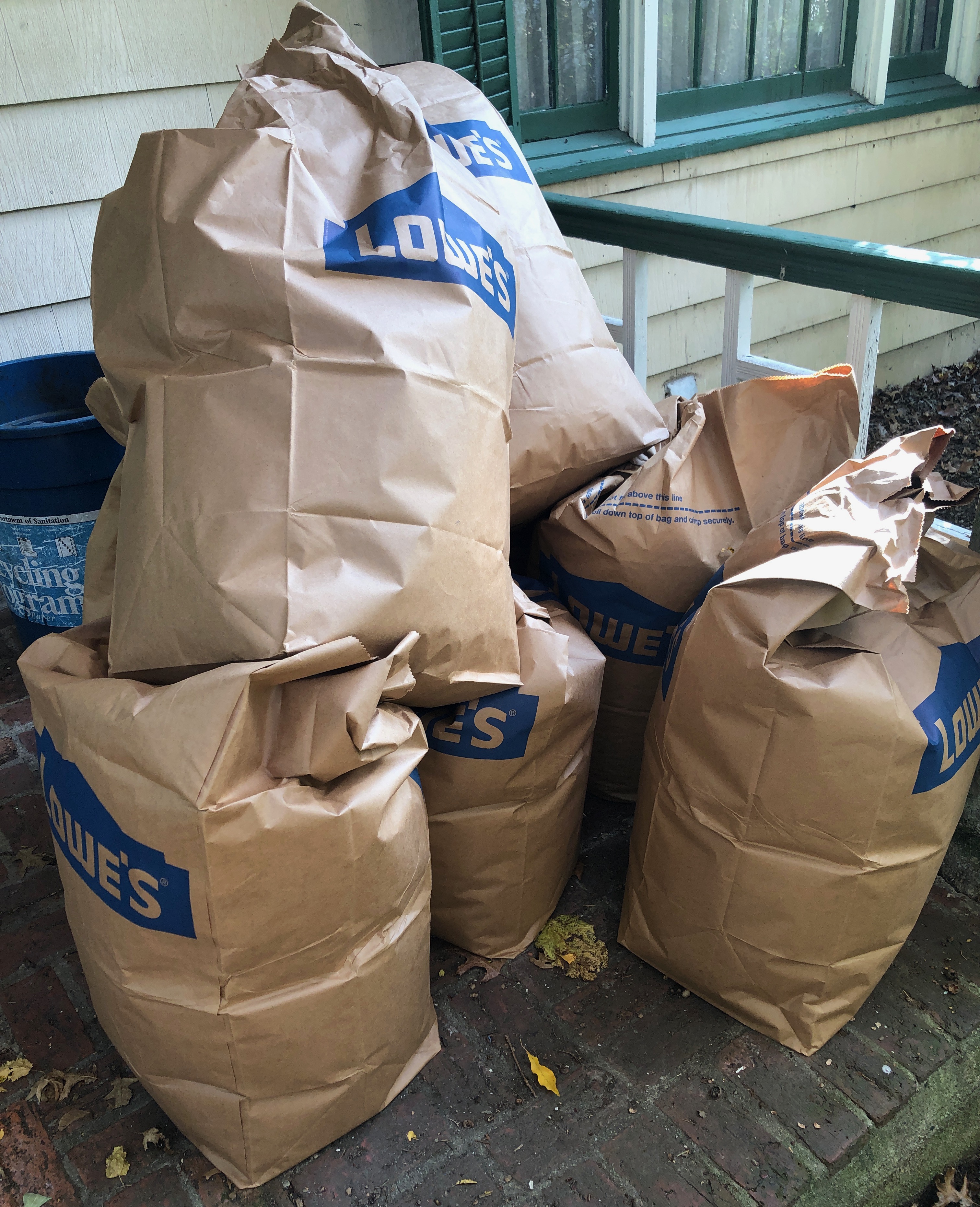 Paper Yard Waste Bags: Fill Demo and how to buy fewer of them 