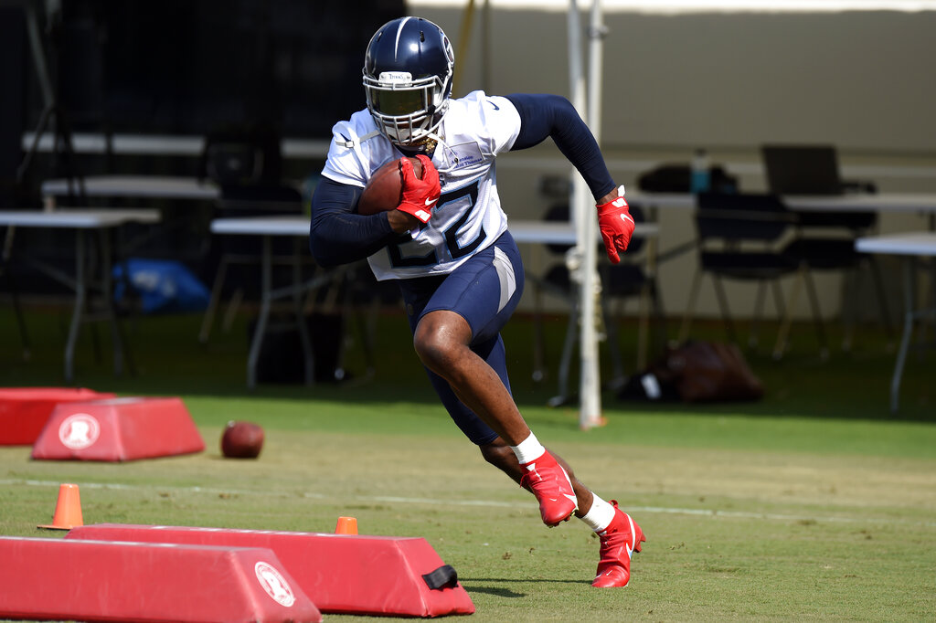 Julio Jones practices with Tennessee Titans for the first time