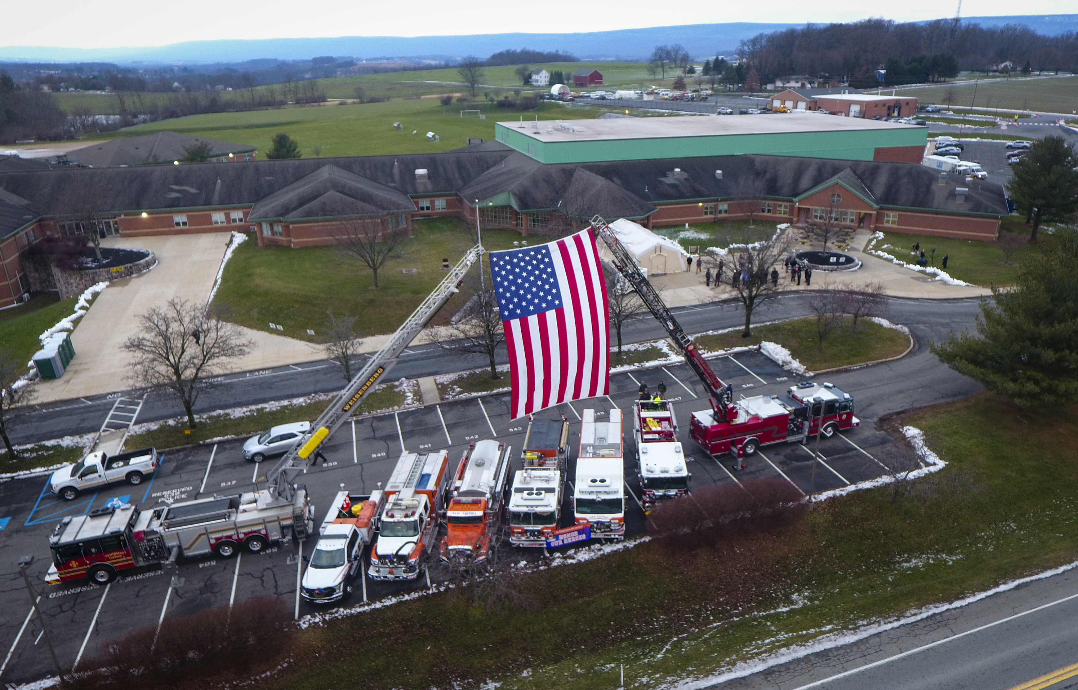 Funeral for New Tripoli firefighters Zachary Paris and Marvin Gruber