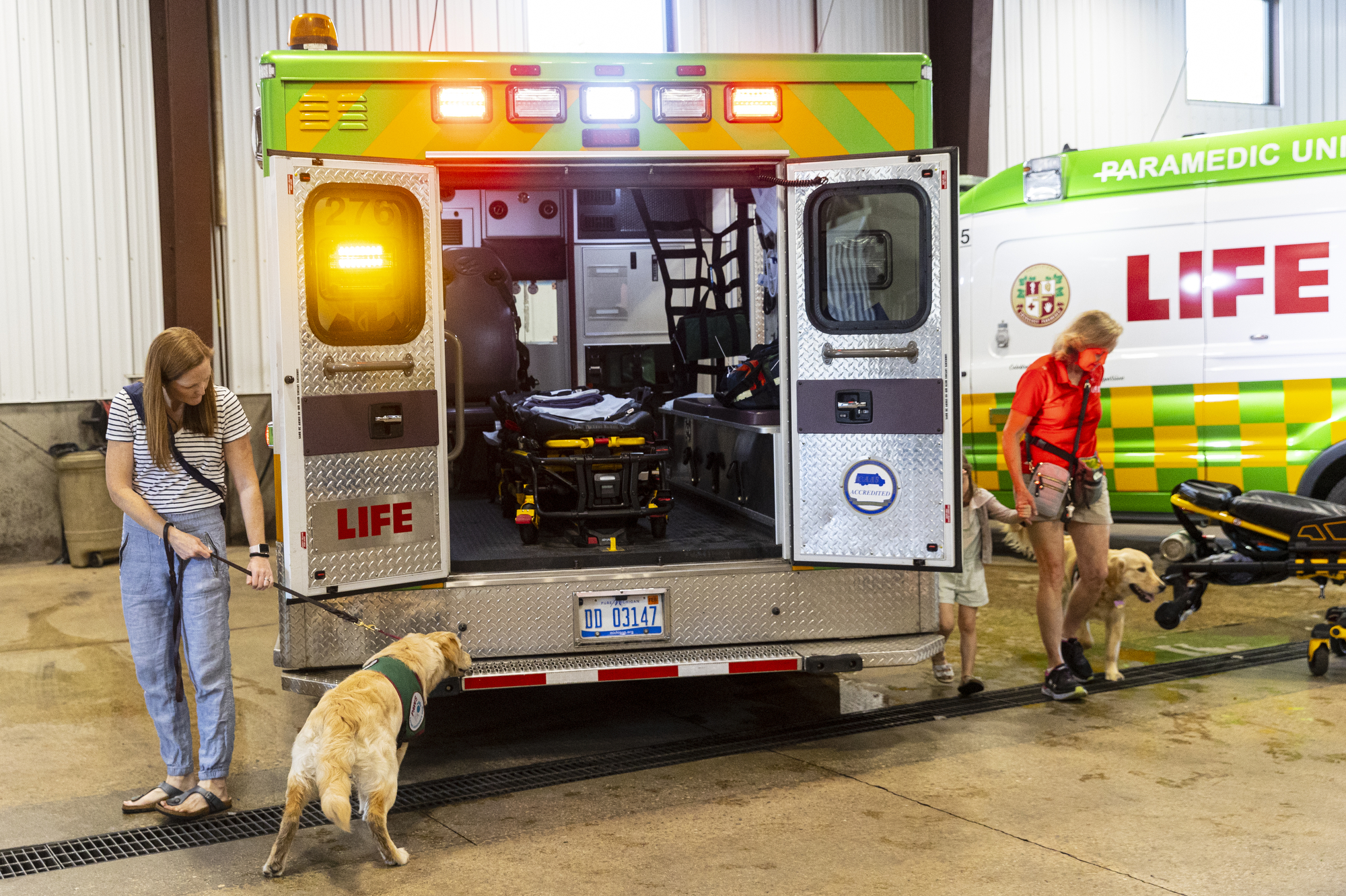 PAWS puppies get acclimated with ambulances - mlive.com