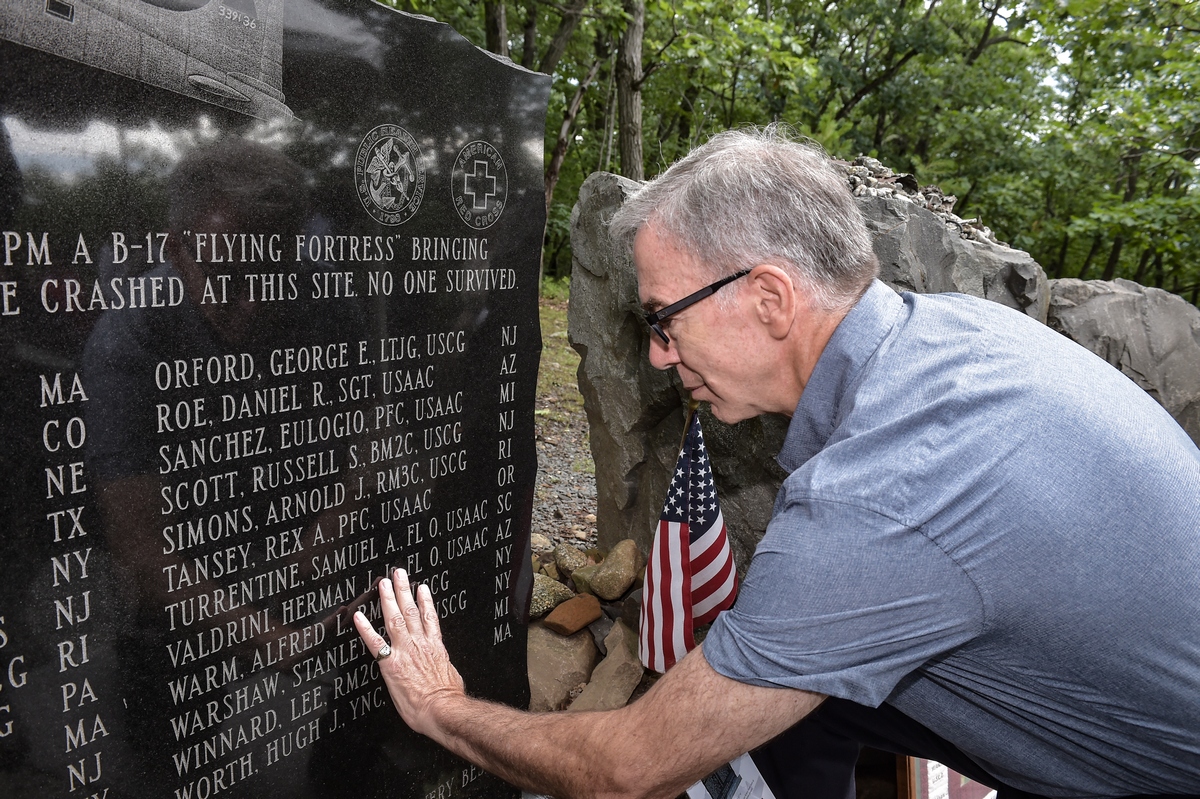 Mt. Tom B17 75th anniversary remembrance ceremony