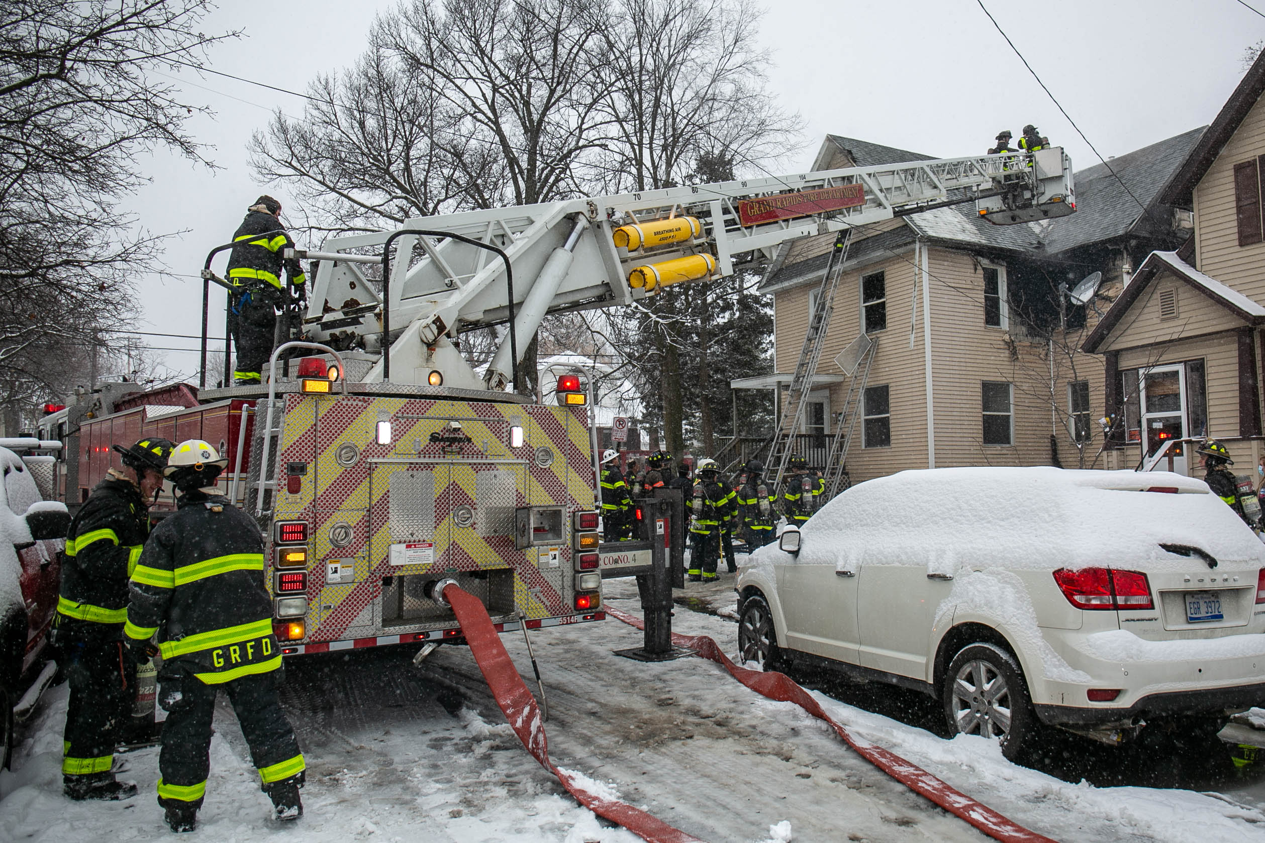 Grand Rapids fire department battles fire at Third Street home - mlive.com