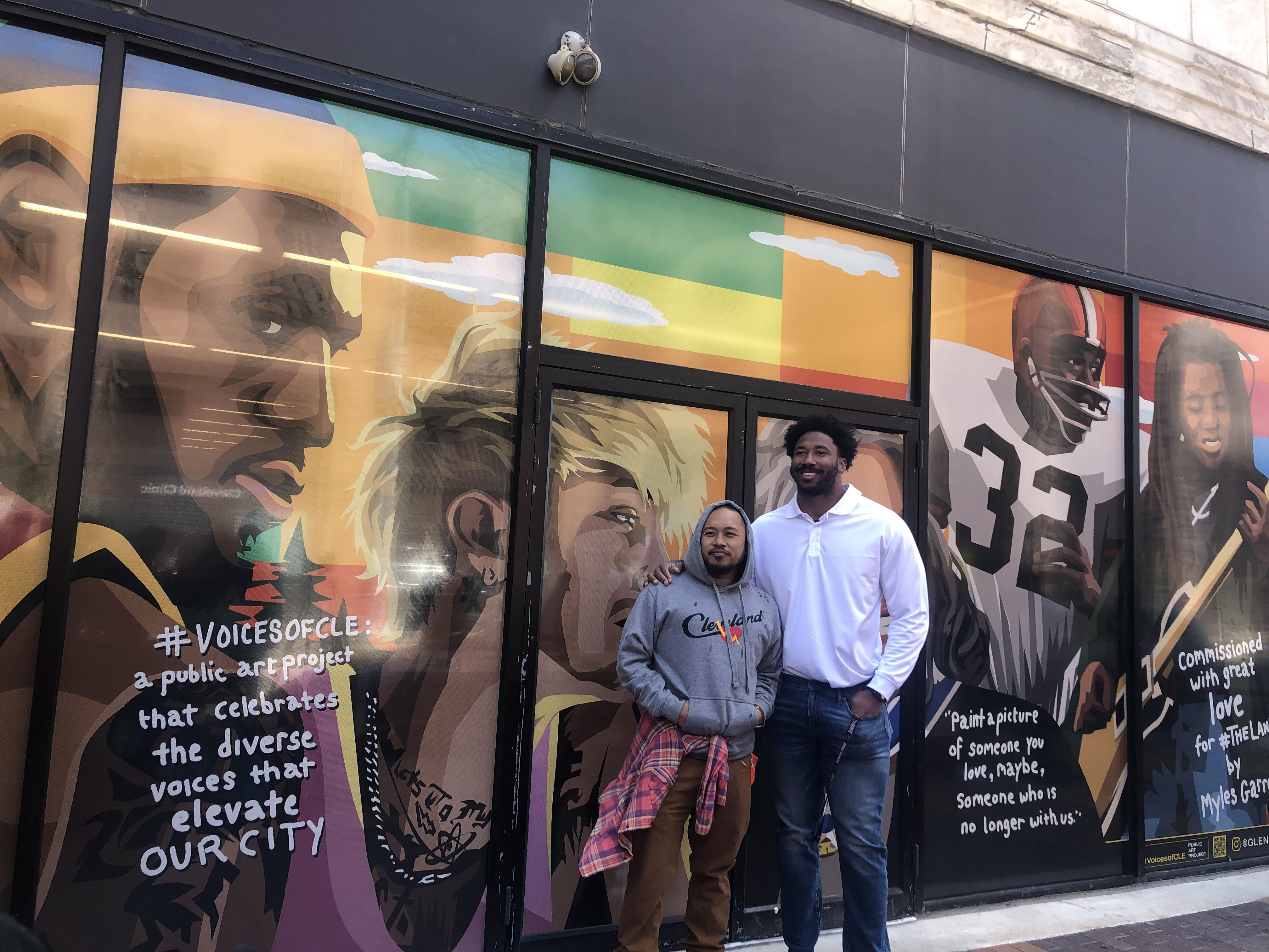 Voices of CLE murals commissioned by Myles Garrett