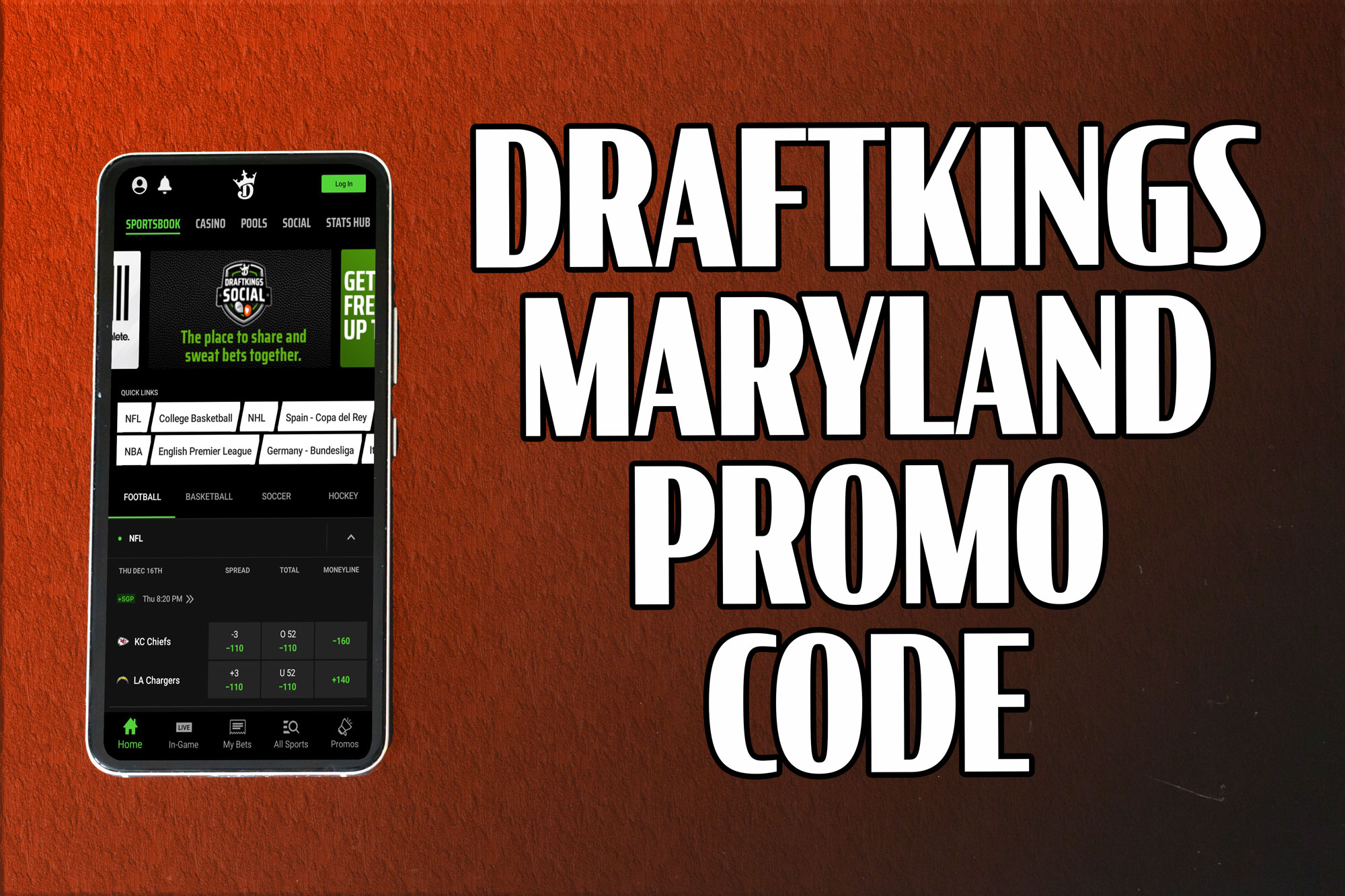 DraftKings Signup Promo: First-Time NFL Bettors Score Bet $5, Get