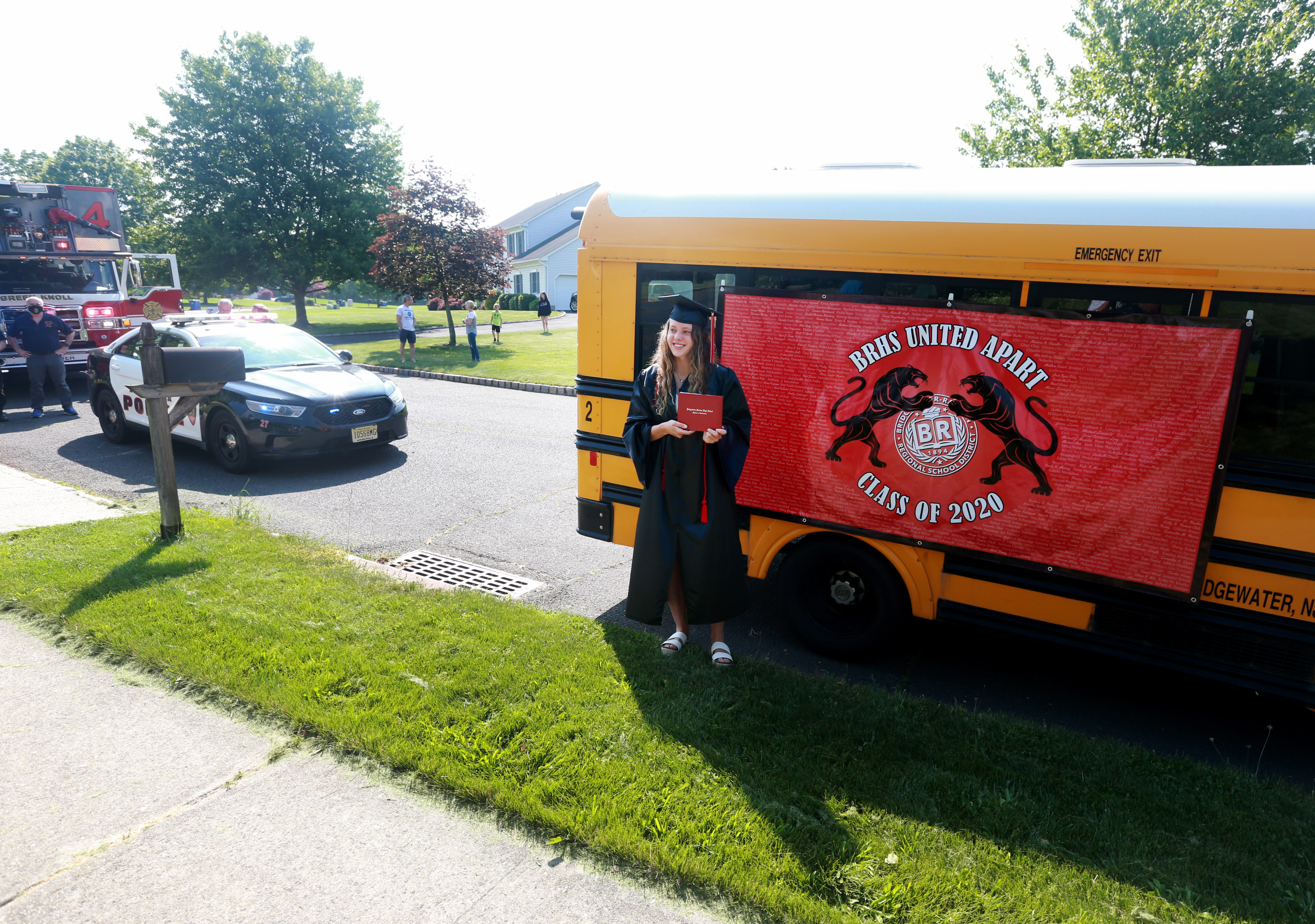 Graduation bus visits high school seniors at home - nj.com