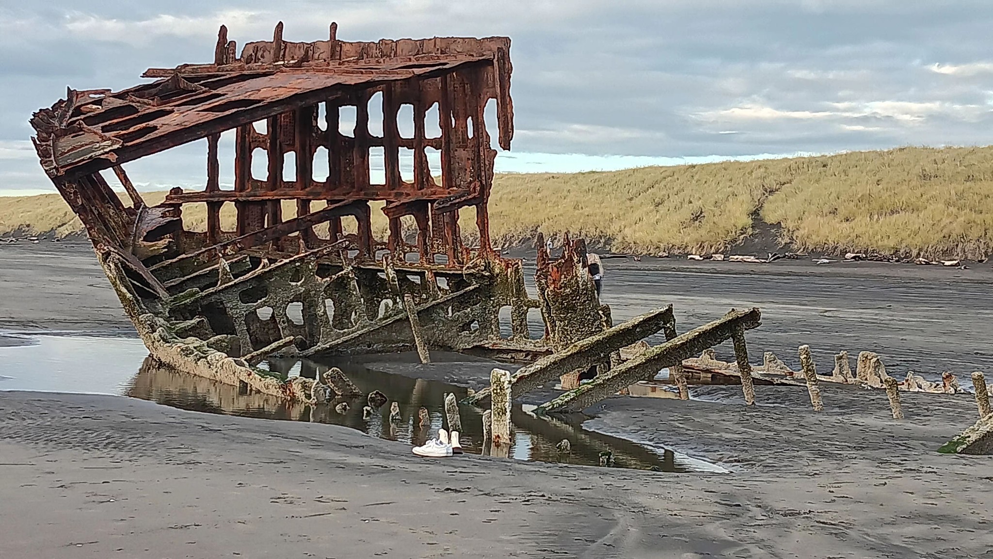 Peter Iredale shipwreck exposed October 2023 - oregonlive.com