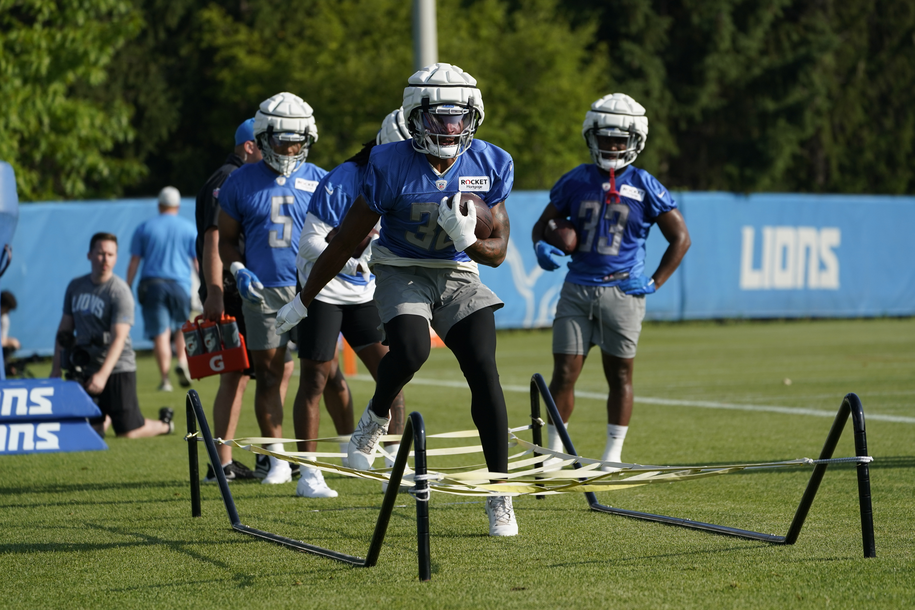 Washington Commanders vs Detroit Lions Running back Justin Jackson