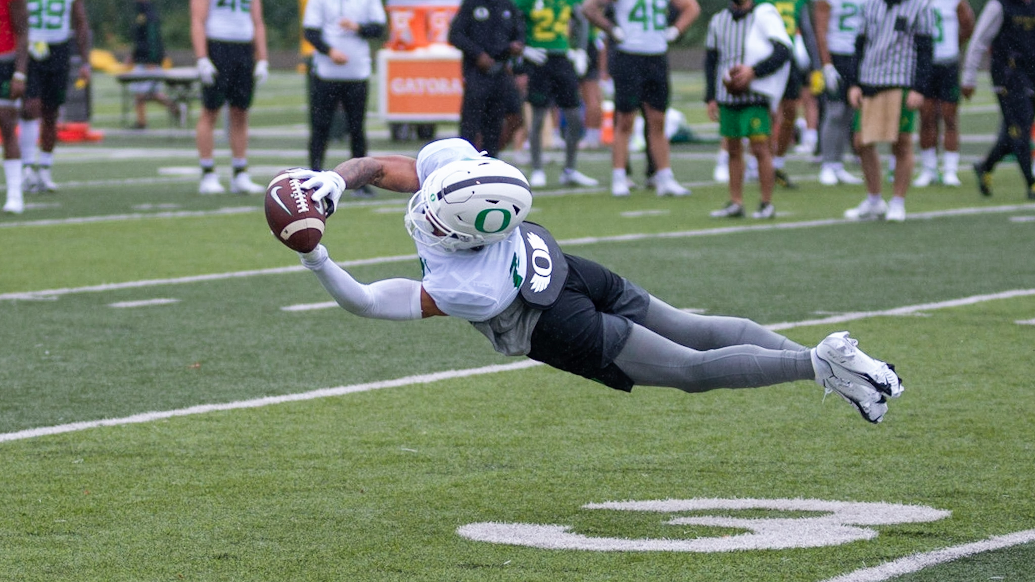 Freshman Receiver Kris Hutson Among Early Breakout Performers In Fall Camp For Oregon Ducks Oregonlive Com Freshman Receiver Kris Hutson Among Early Breakout Performers In Fall Camp For Oregon Ducks Oregonlive Com