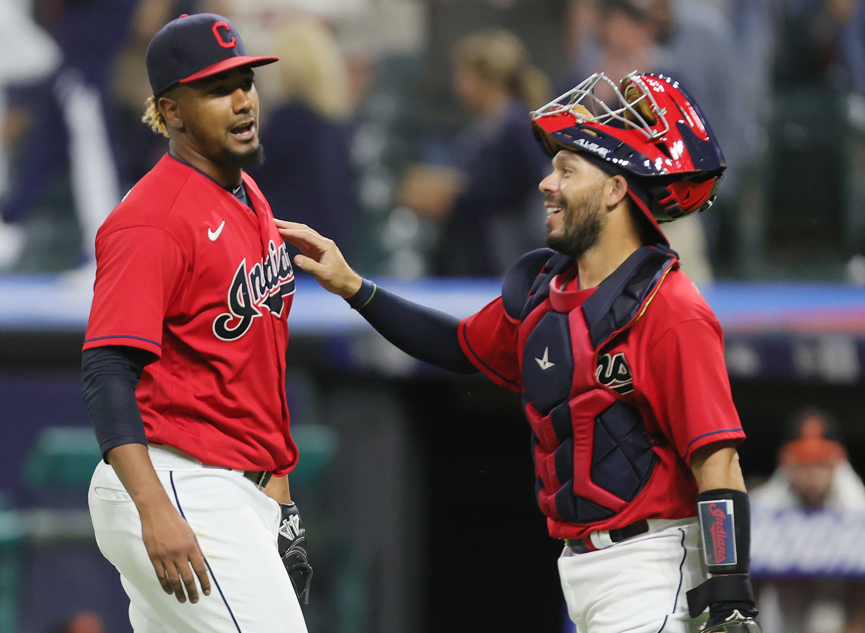 New Indians DH Franmil Reyes met his wife in Cleveland