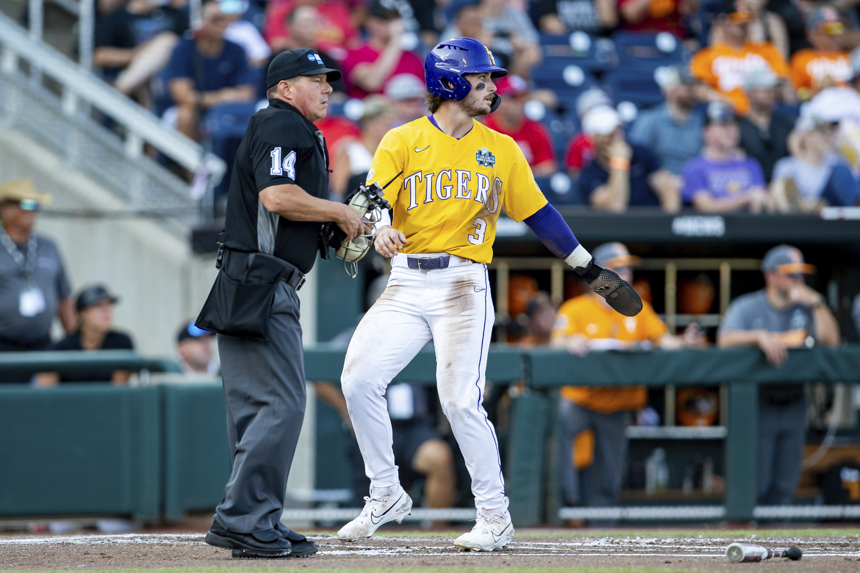 2023 Champions LSU Baseball Jersey Paul Skenes Dylan Crews Gavin