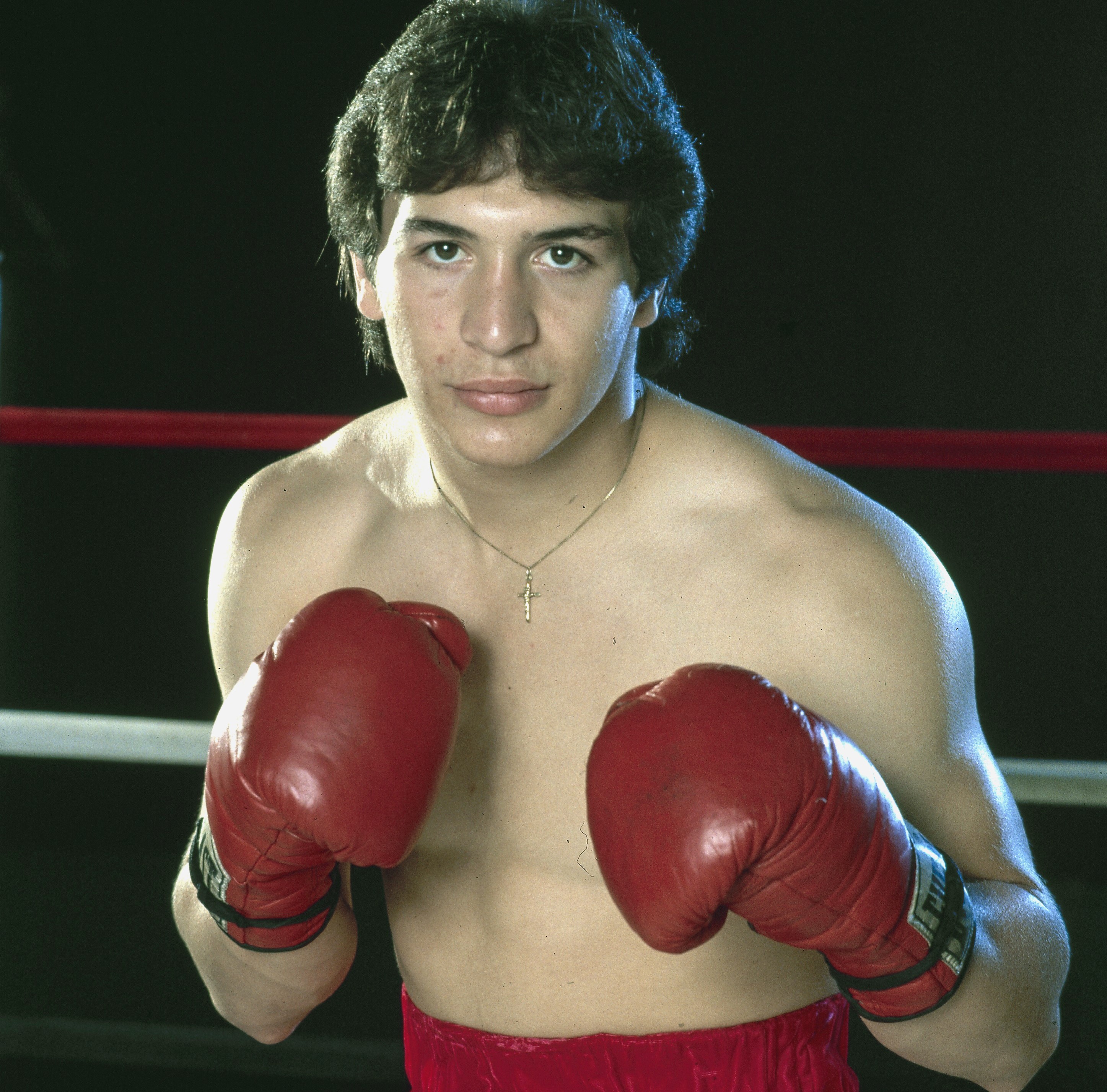 Ray Boom Boom Mancini - 'Boom Boom' with his mother and father