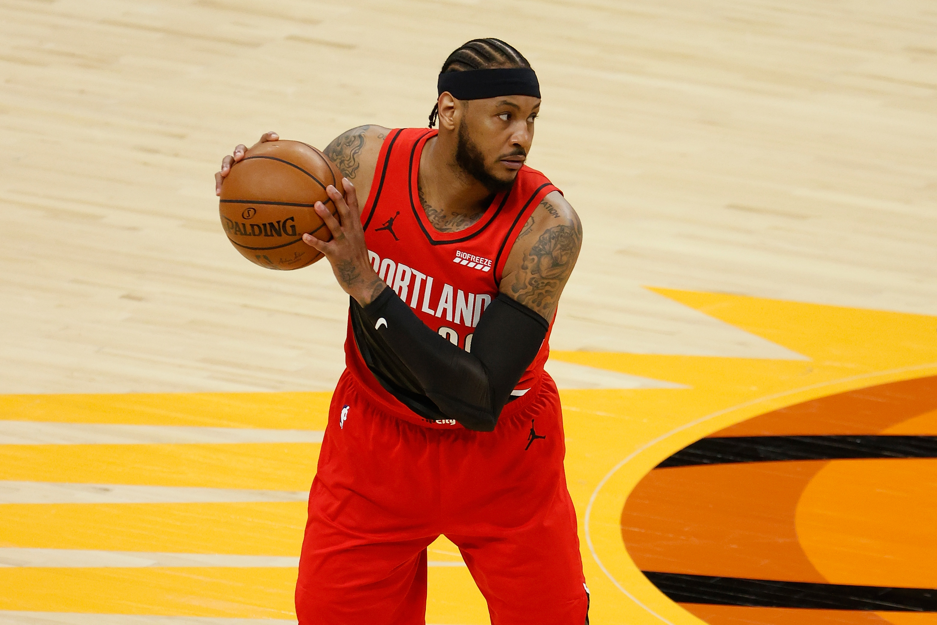 Carmelo Anthony - Portland Trail Blazers - Game-Worn City Edition Jersey -  Scored 24 Points - 2020-21 NBA Season