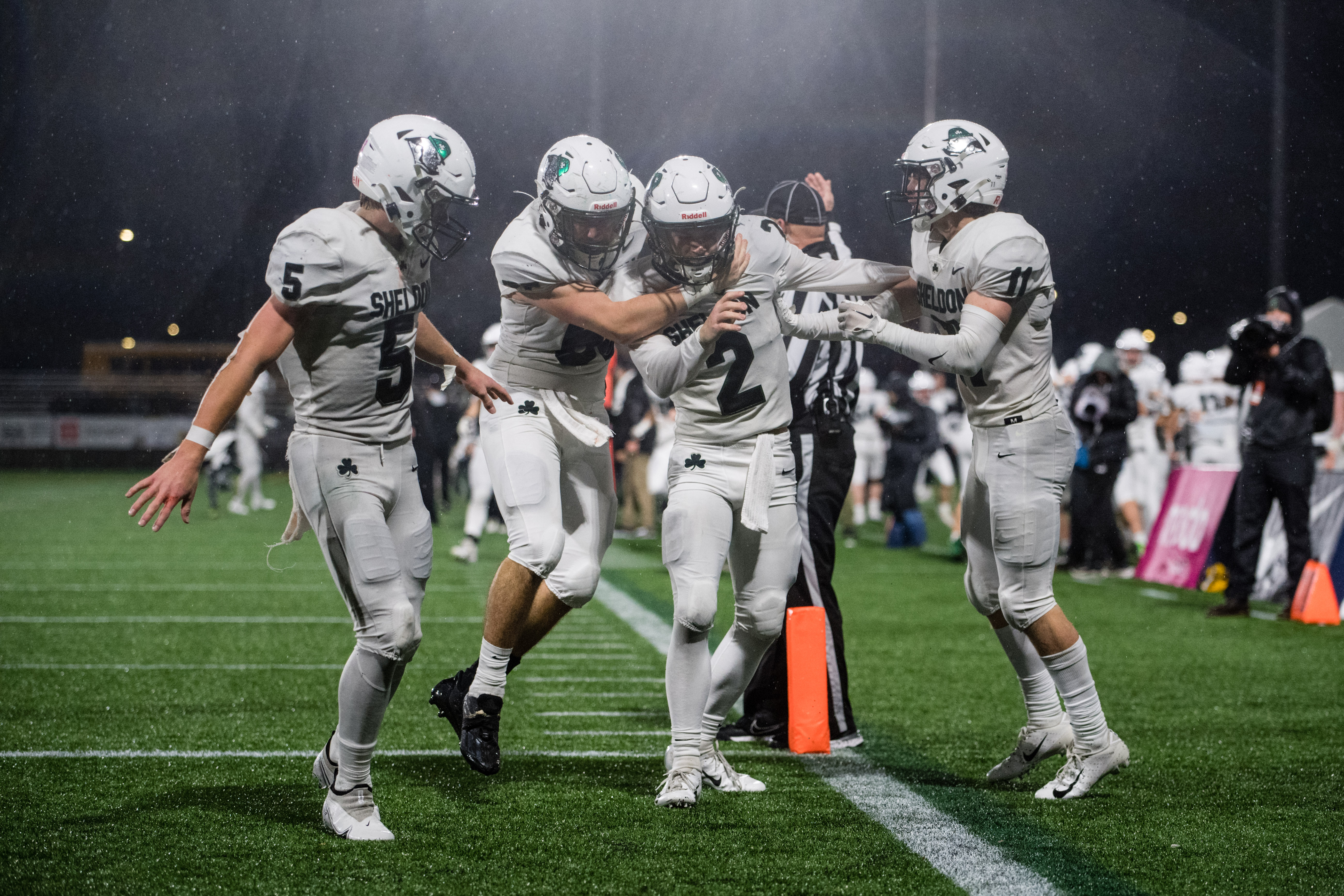 Dylan Espinosa of South Medford started playing football his