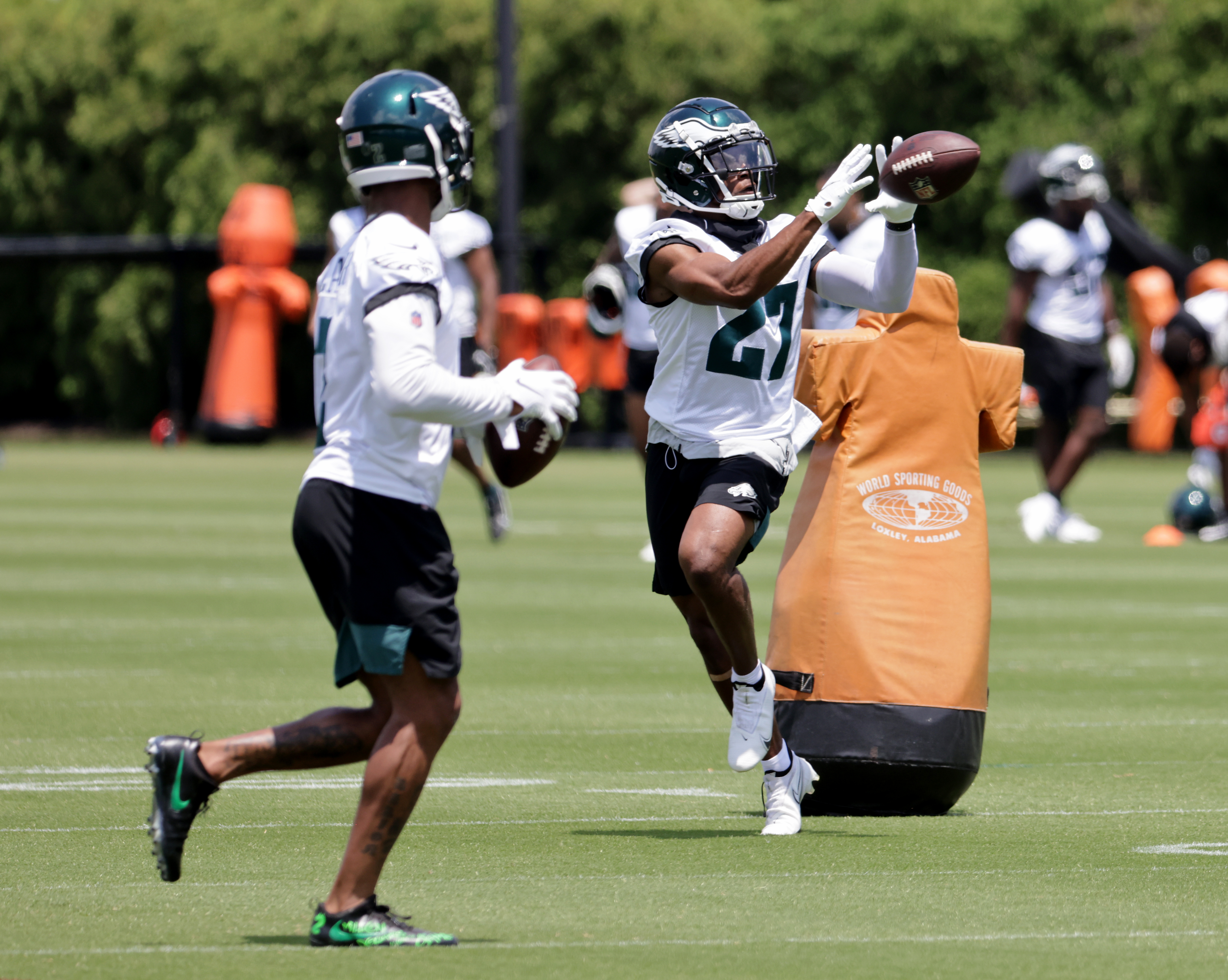 Philadelphia Eagles cornerback Tay Gowan (36) runs on the field during an  NFL preseason football game against the Cleveland Browns, Sunday, Aug. 21,  2022. The Eagles won 21-20. (AP Photo/David Richard Stock Photo - Alamy