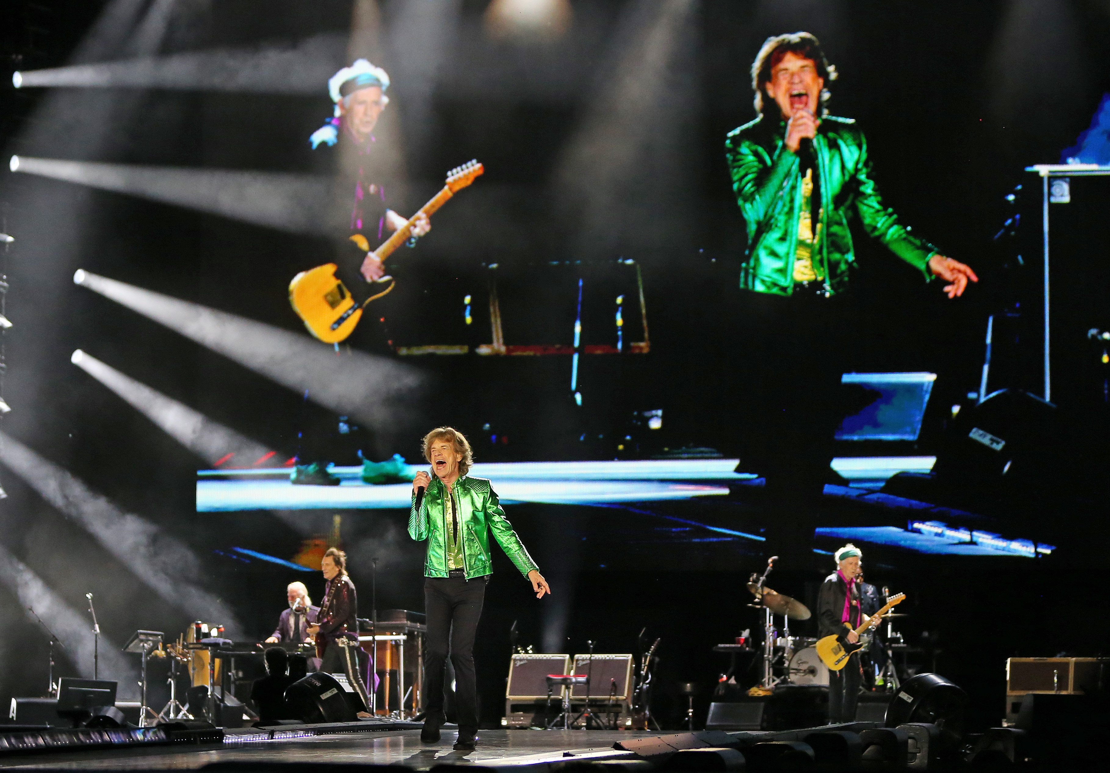 Rolling Stones perform at Cleveland Browns Stadium during their Hackney