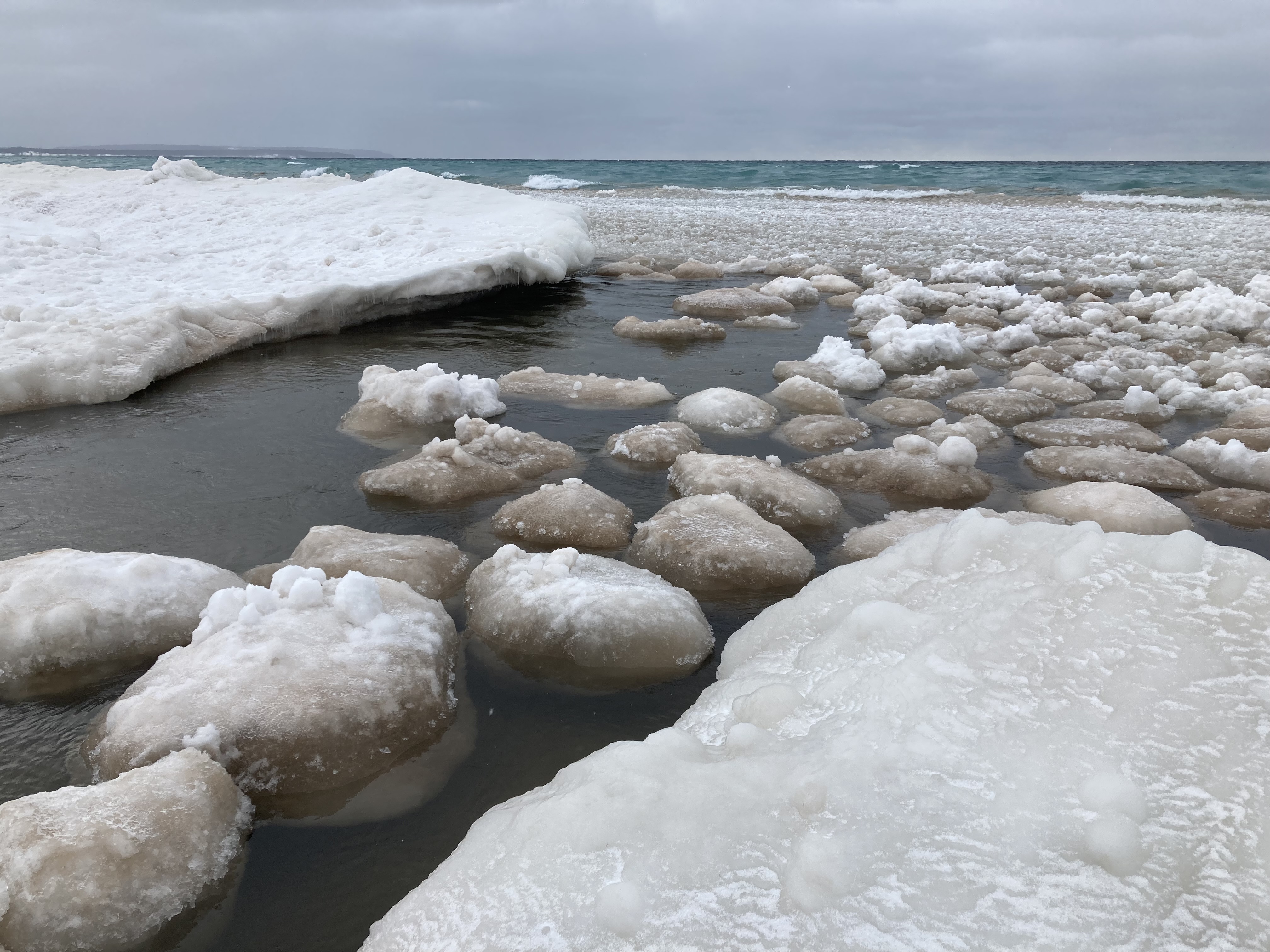 Watch Weird Giant Ice Boulders Form on Lake Michigan