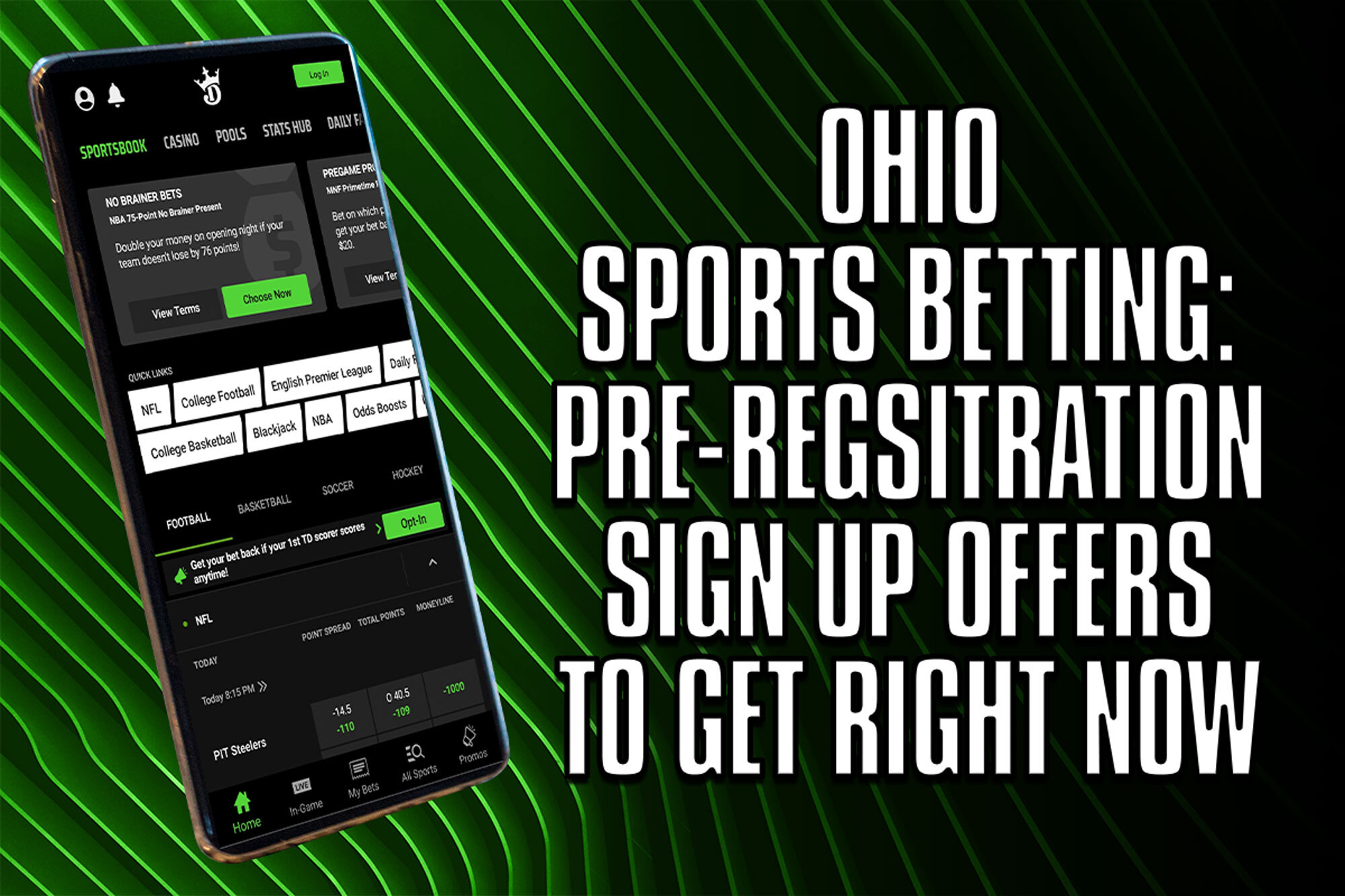 Ohio sports betting promos: How to bet on the NFL right now 