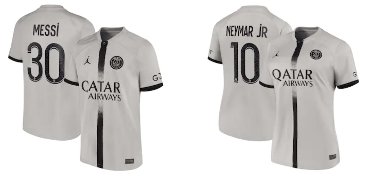 psg away messi jersey