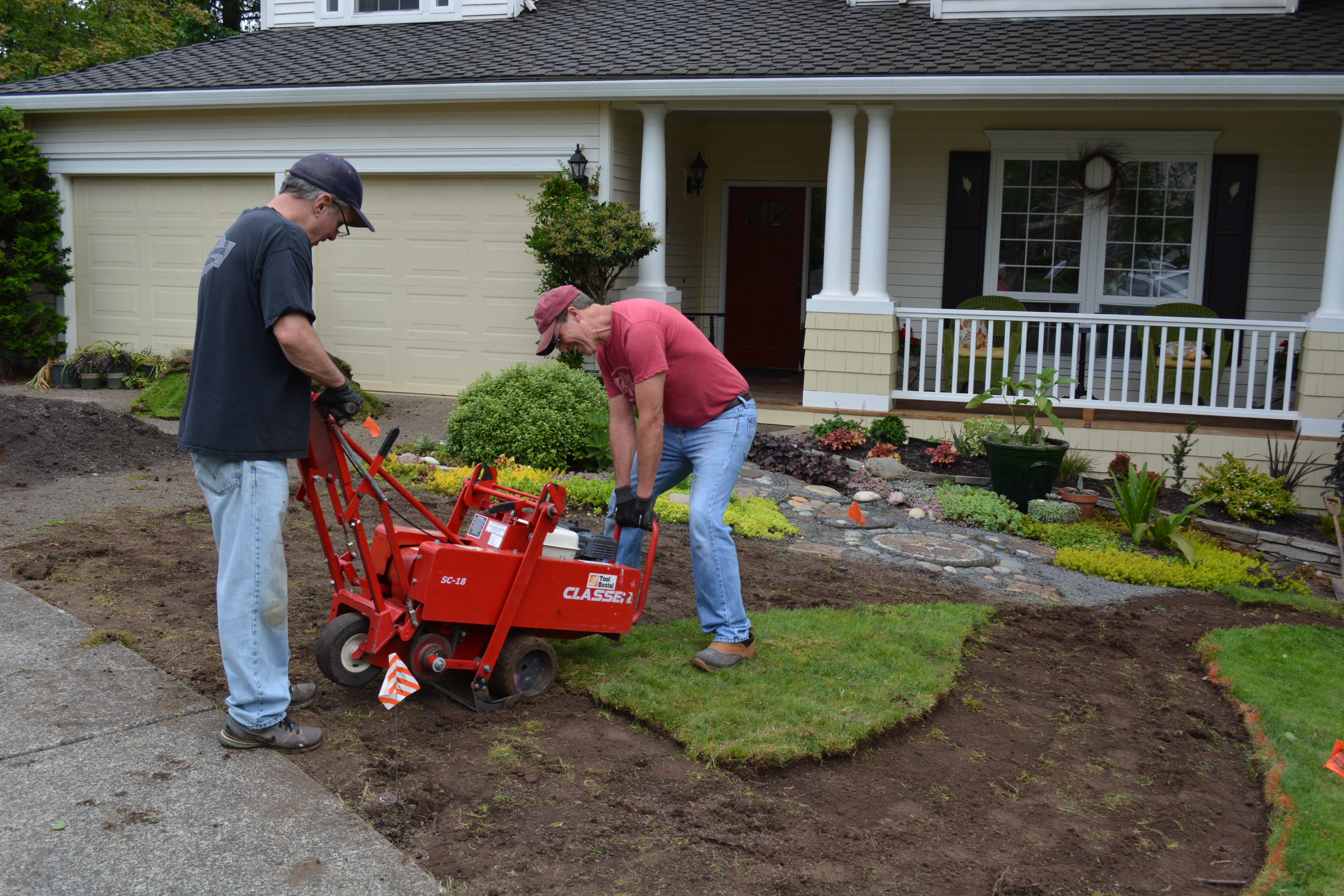 Grass uprooting online machine