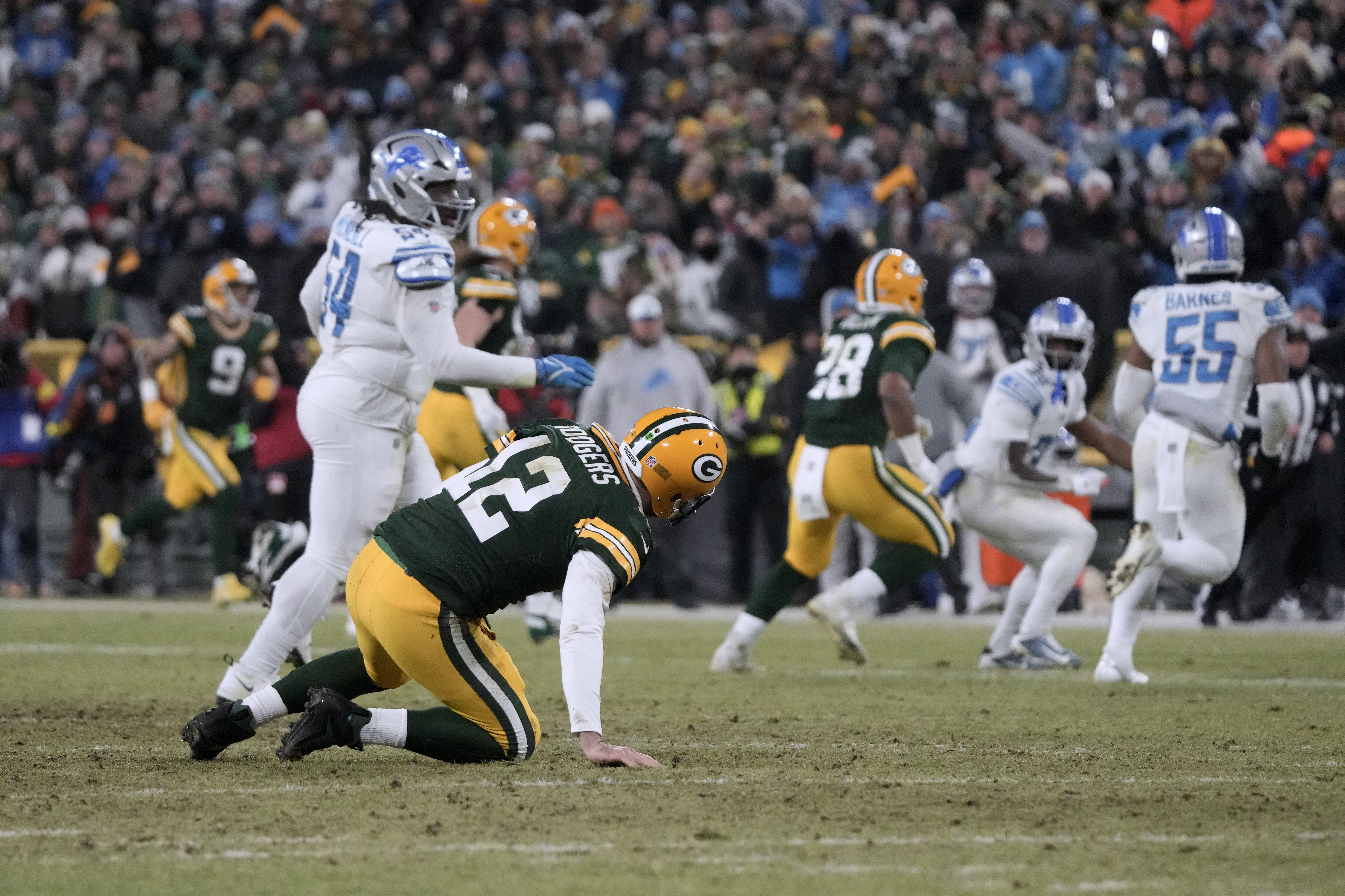 Lions vs. Packers: Locker Room Celebration